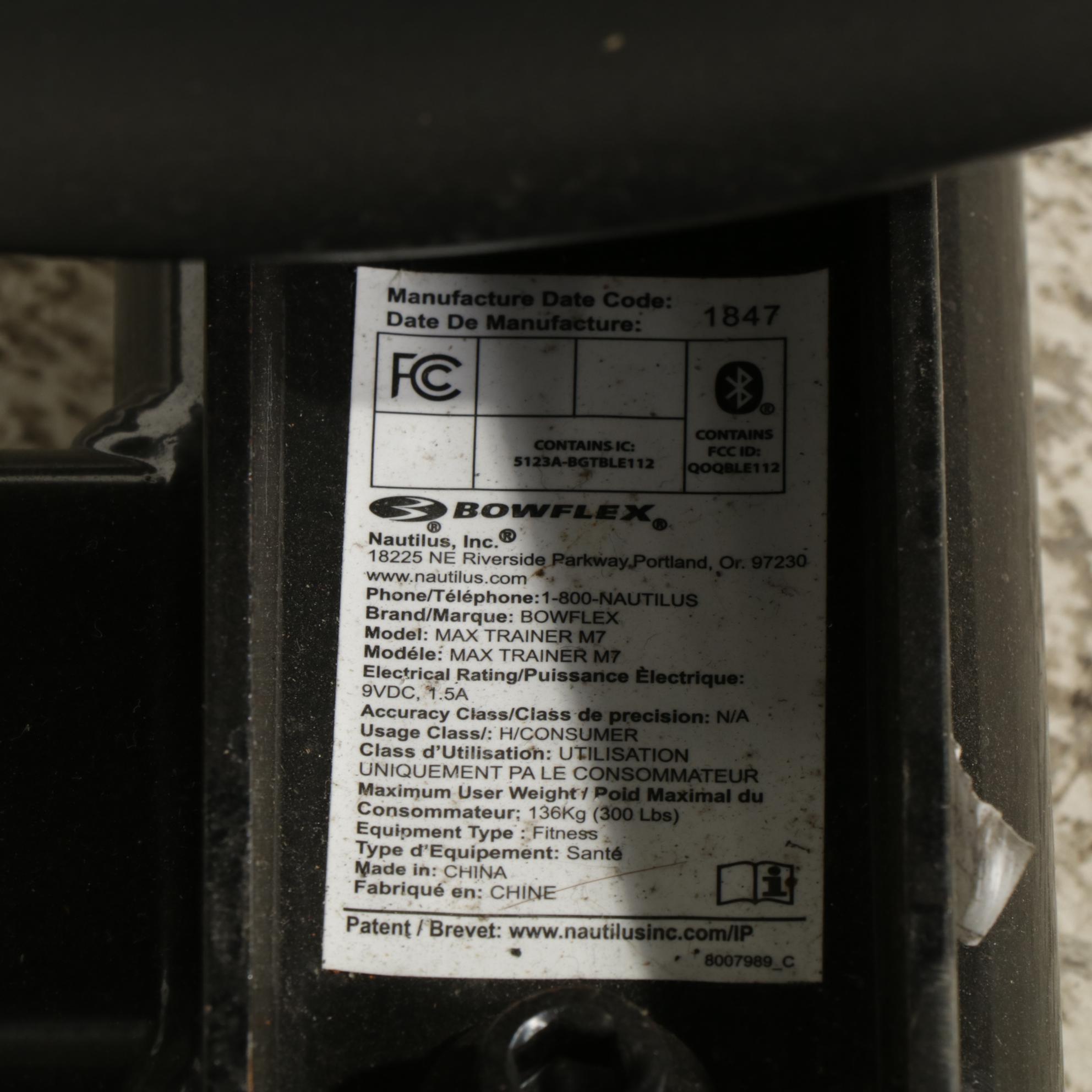 Bowflex Max Trainer M7 Fitness Equipment