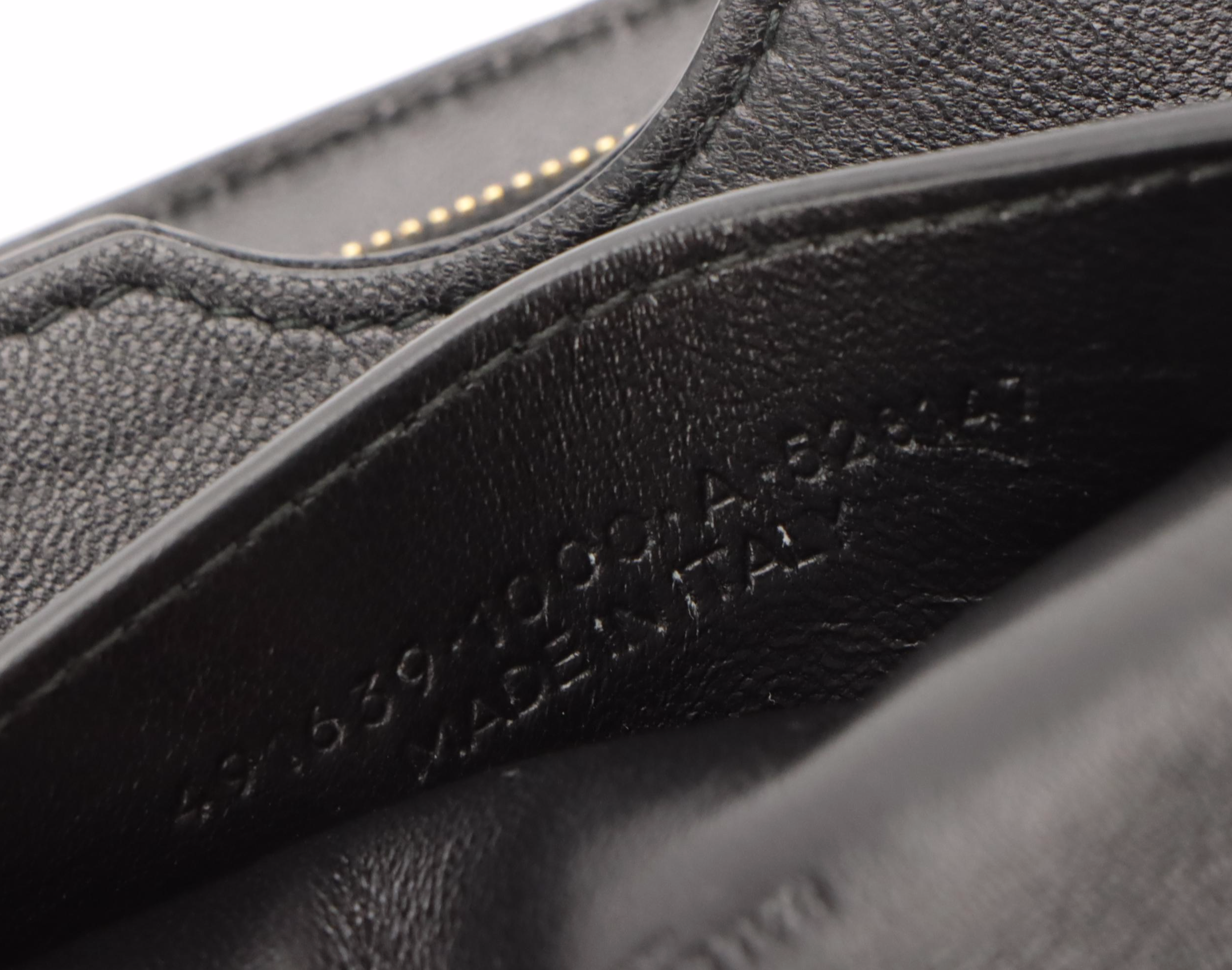 Balenciaga Front Flap Lock Crossbody Bag in Black Calfskin Leather