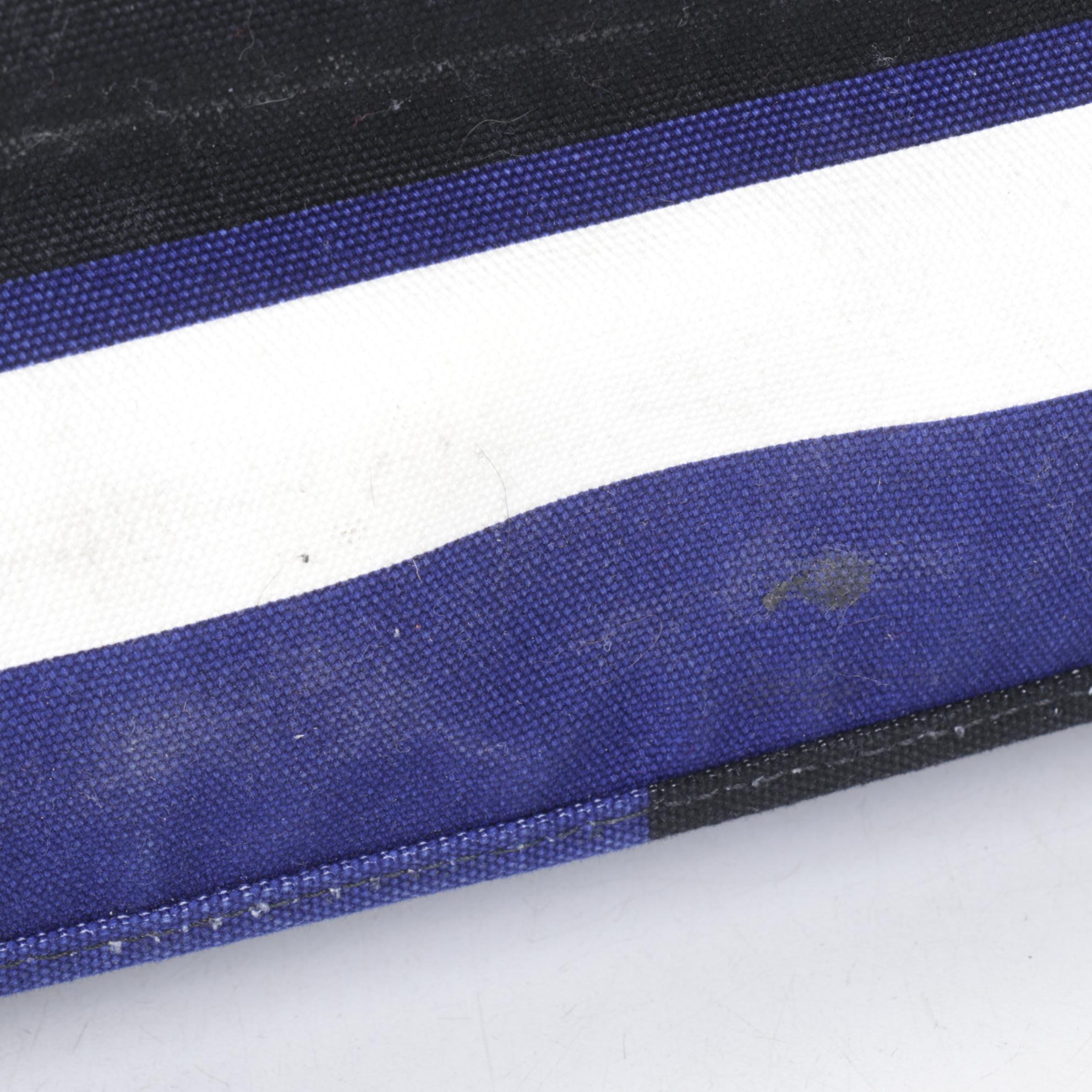 Prada Cobalto Canapa Stripe Canvas Satchel, Spring/Summer 2011