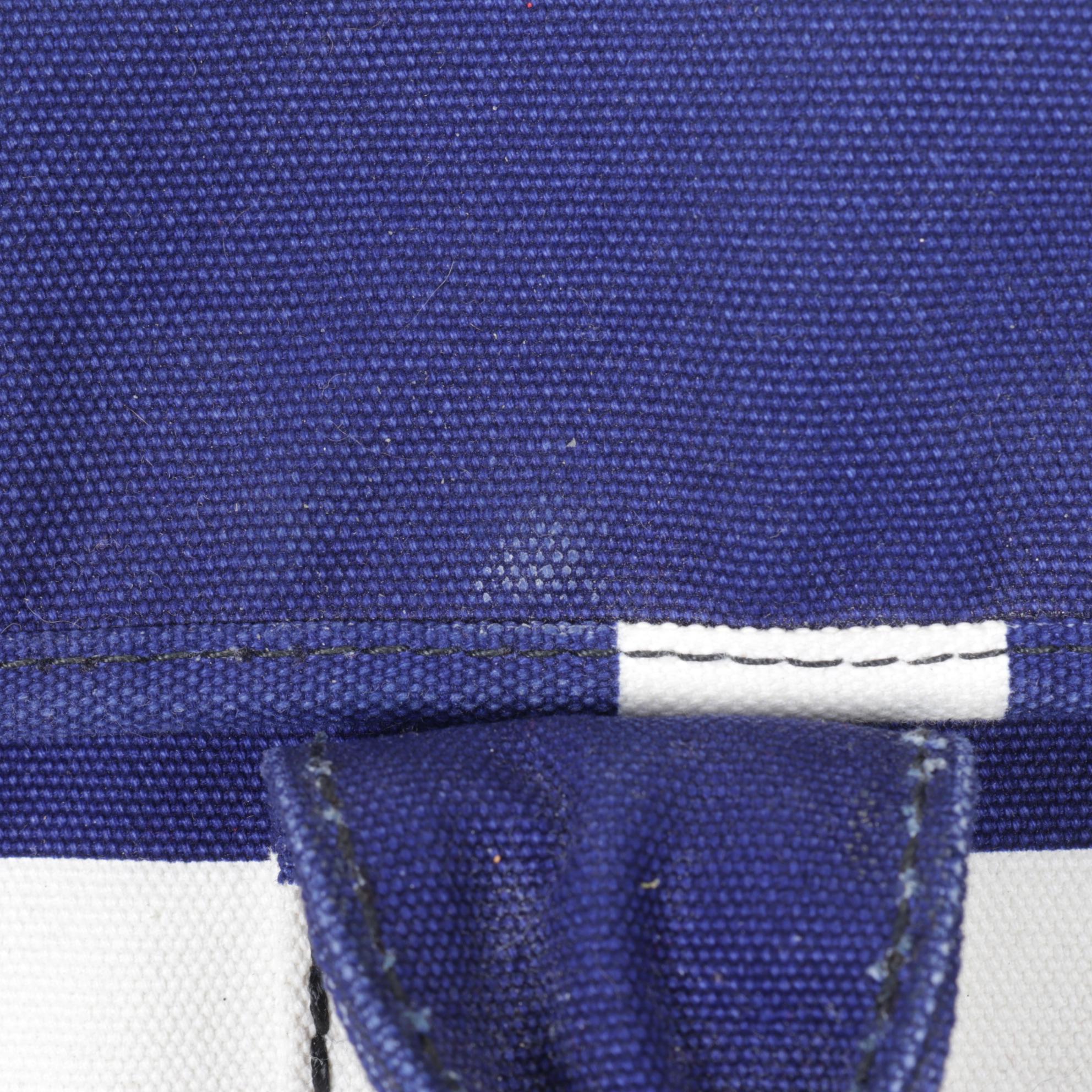 Prada Cobalto Canapa Stripe Canvas Satchel, Spring/Summer 2011