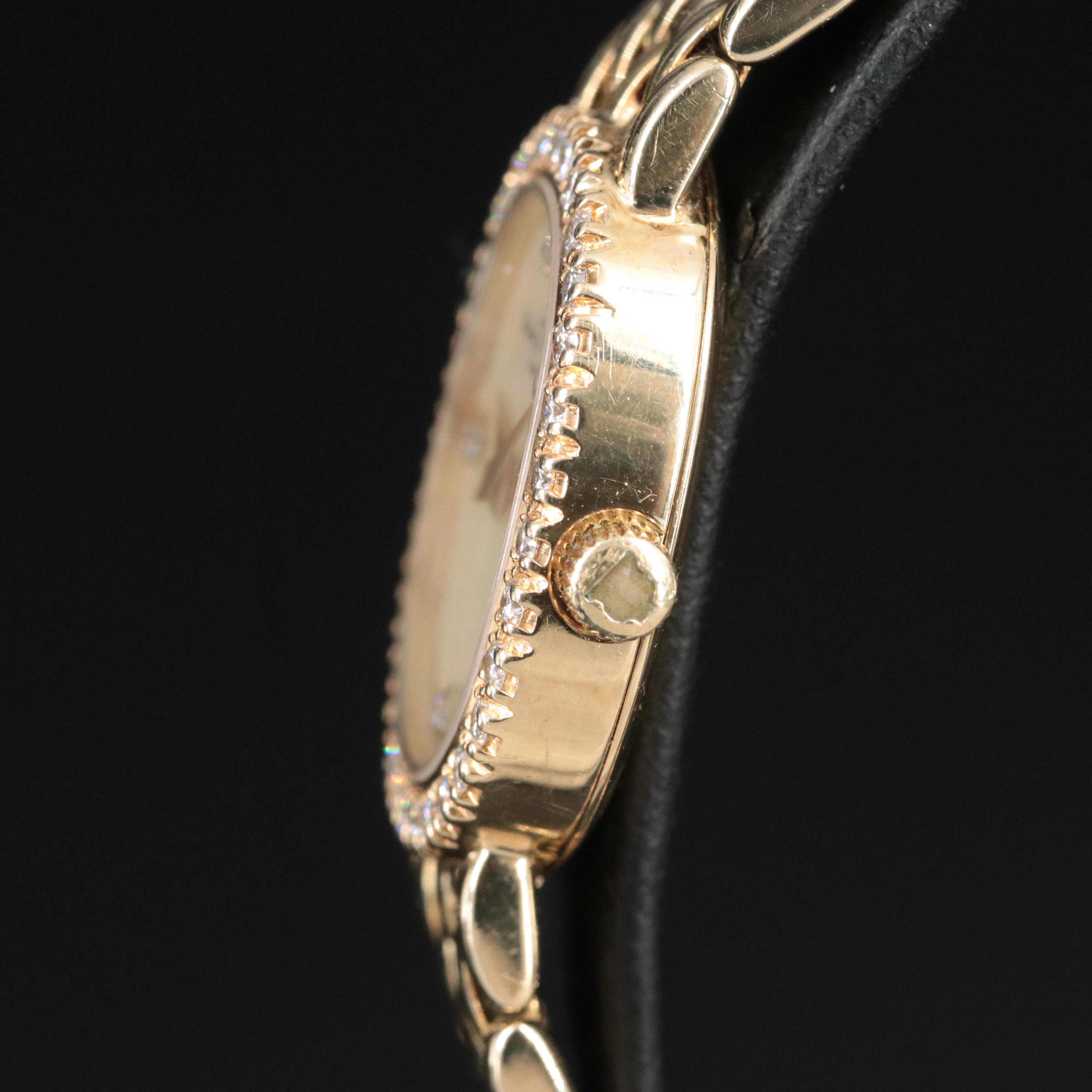 14K Baume & Mercier Diamond Mother-of-Pearl Dial Watch