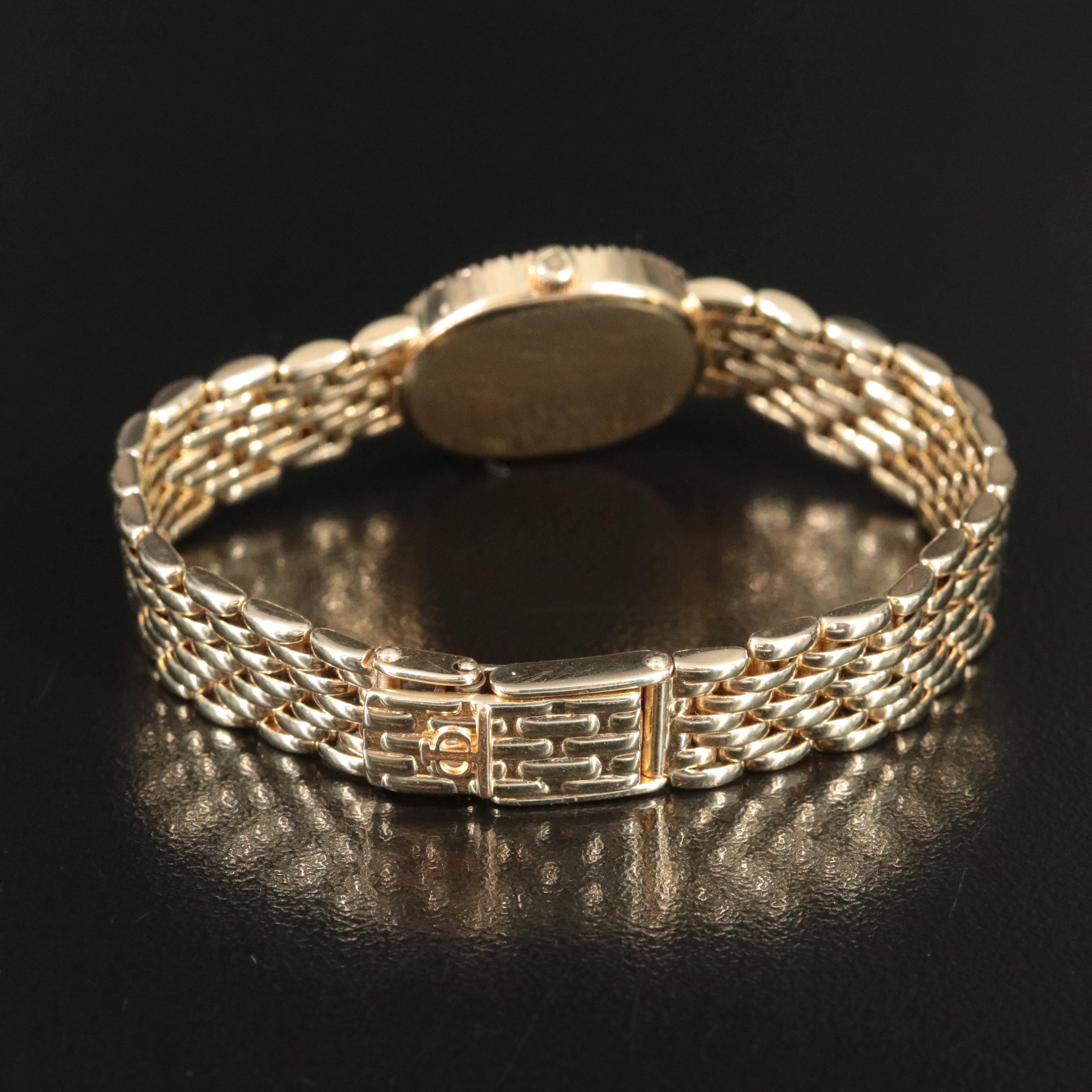 14K Baume & Mercier Diamond Mother-of-Pearl Dial Watch