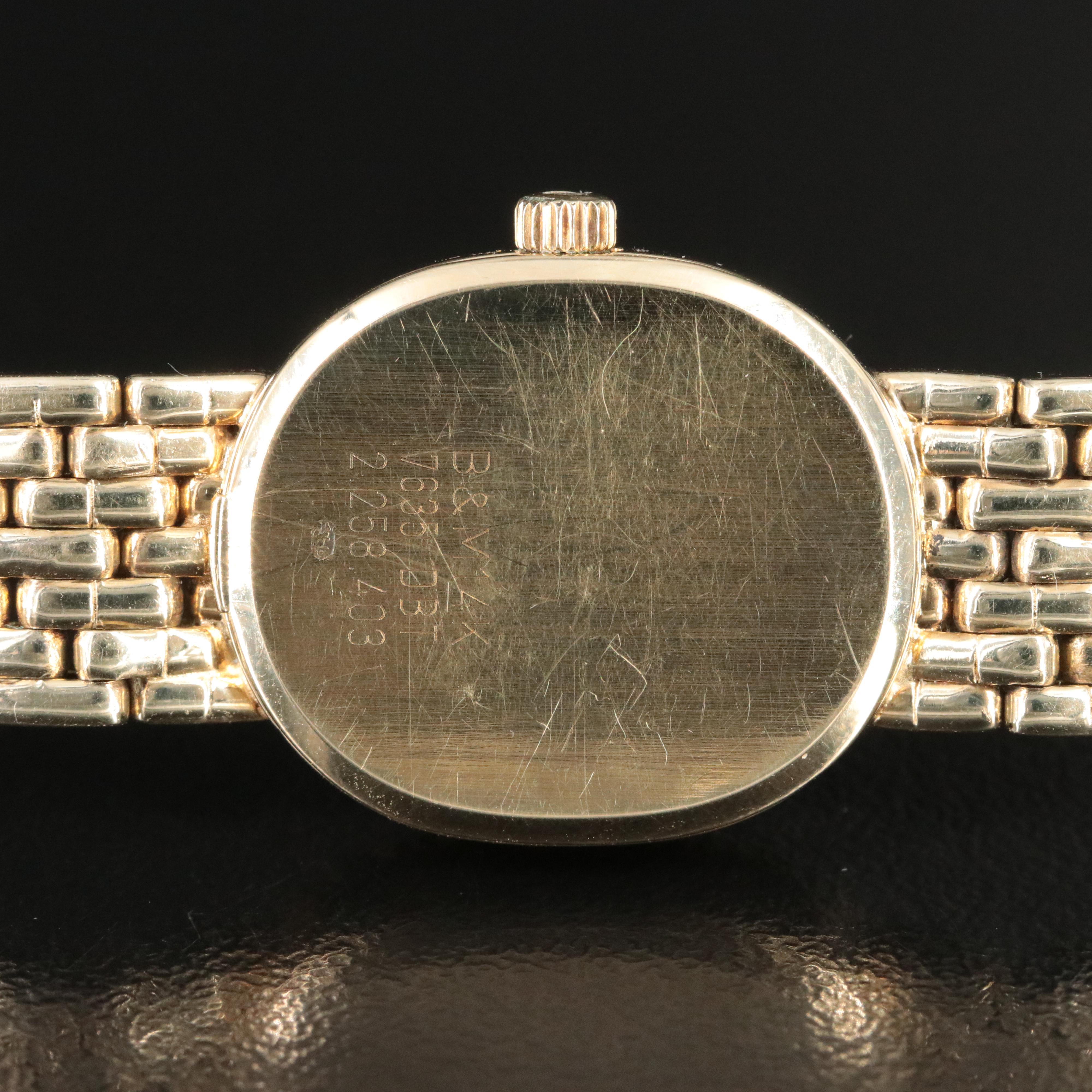 14K Baume & Mercier Diamond Mother-of-Pearl Dial Watch