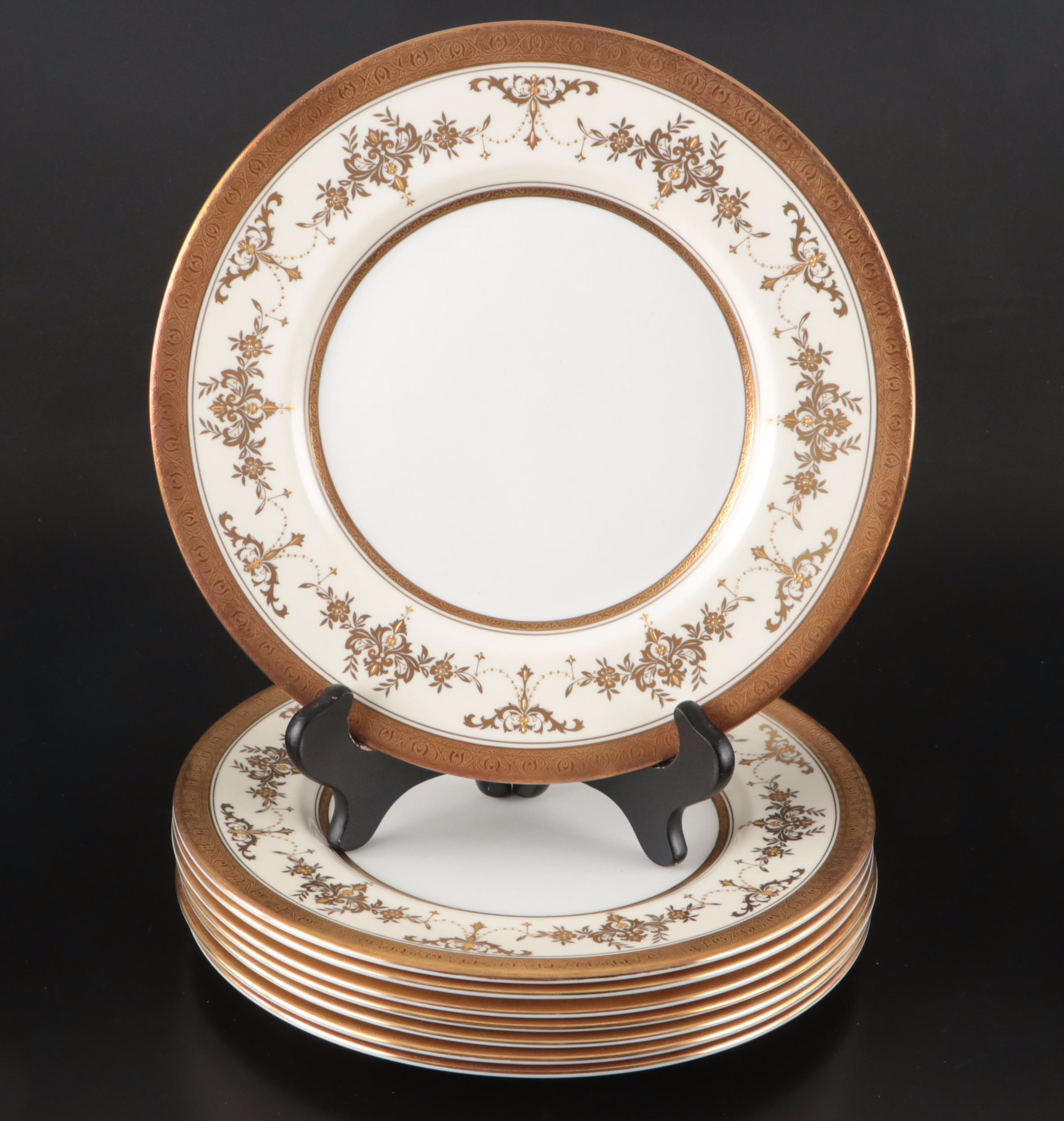 Minton "Riverton" and Royal Doulton "Gold Concord" Bone China Dinnerware