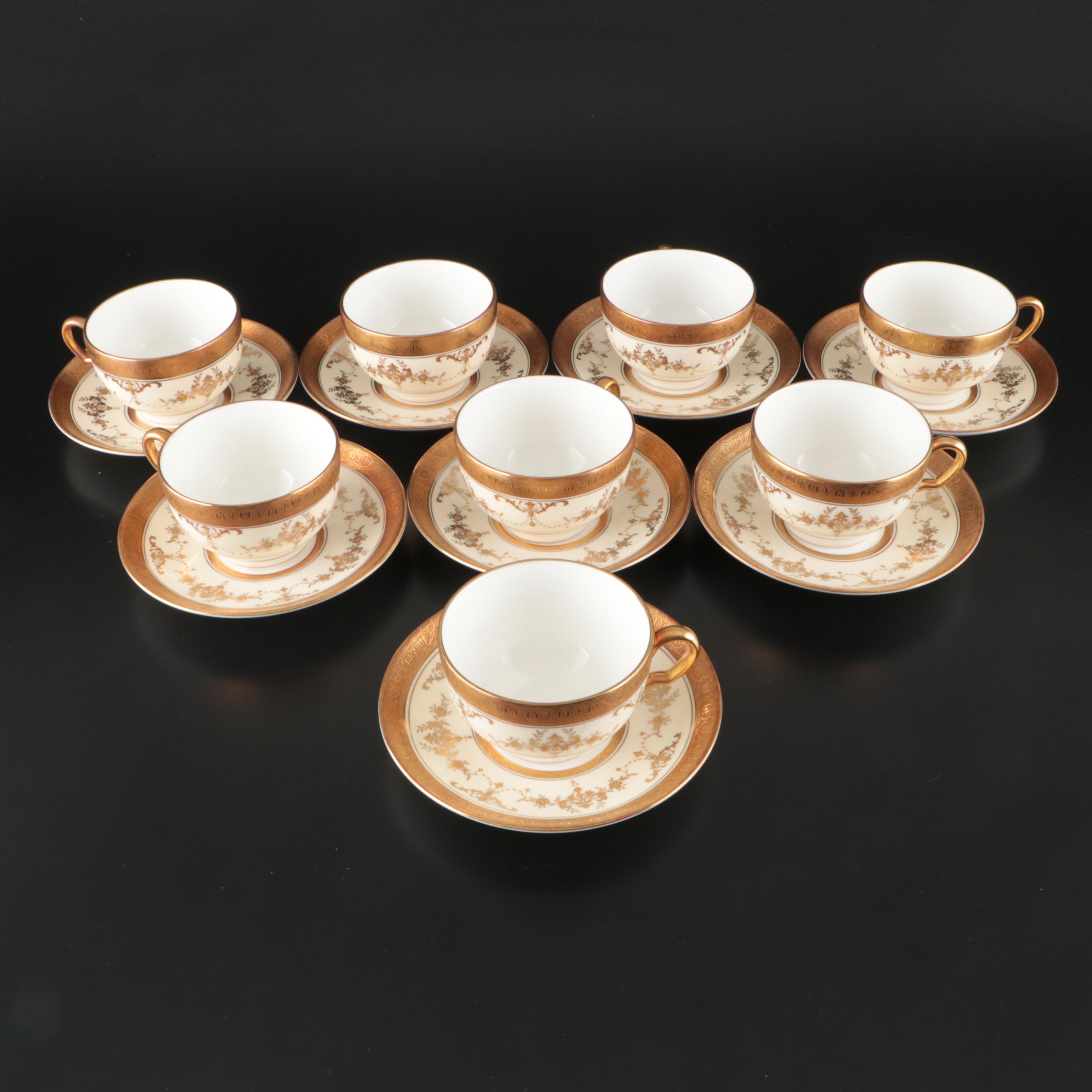 Minton "Riverton" and Royal Doulton "Gold Concord" Bone China Dinnerware