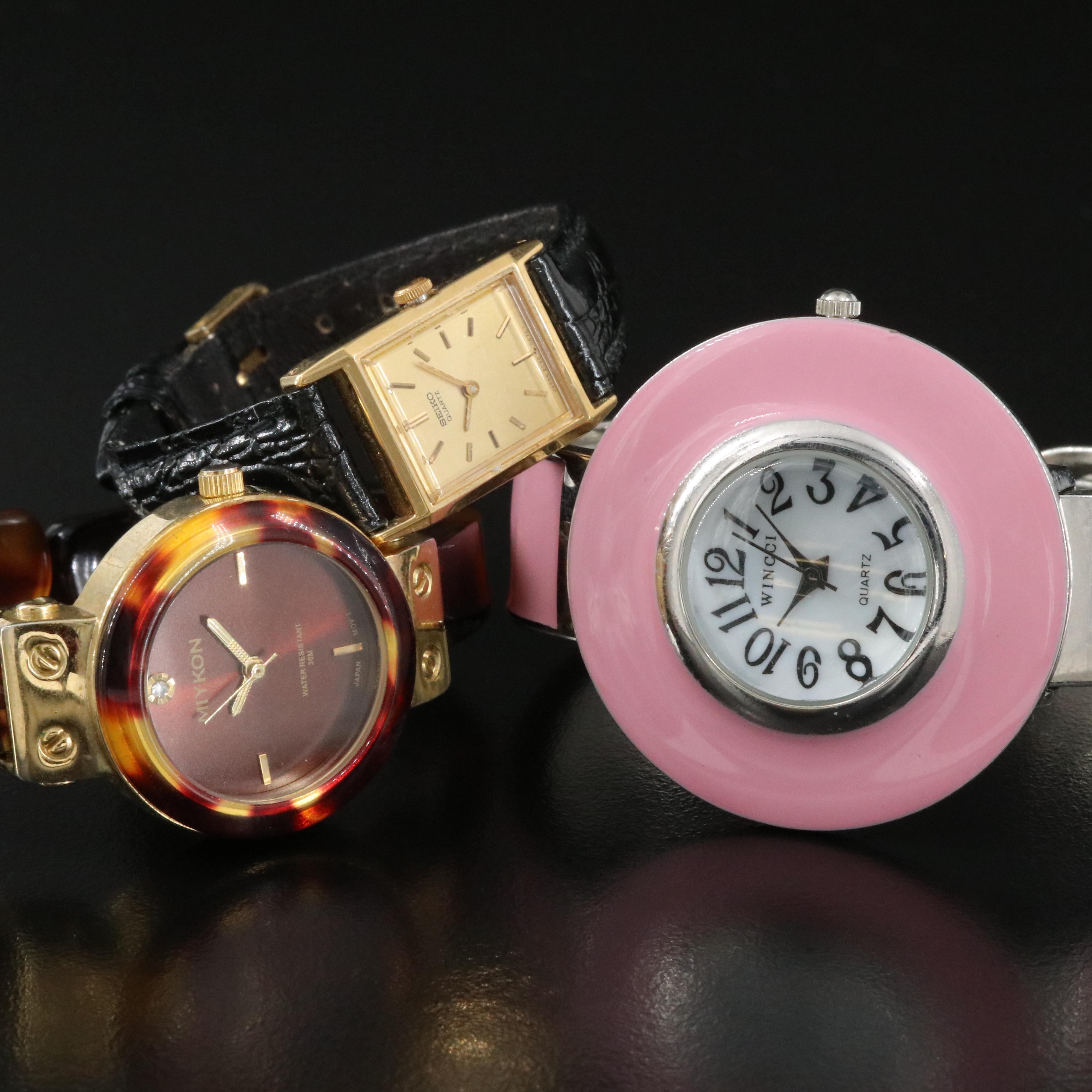 Seiko, Wincci, & Miykon Quartz Watches
