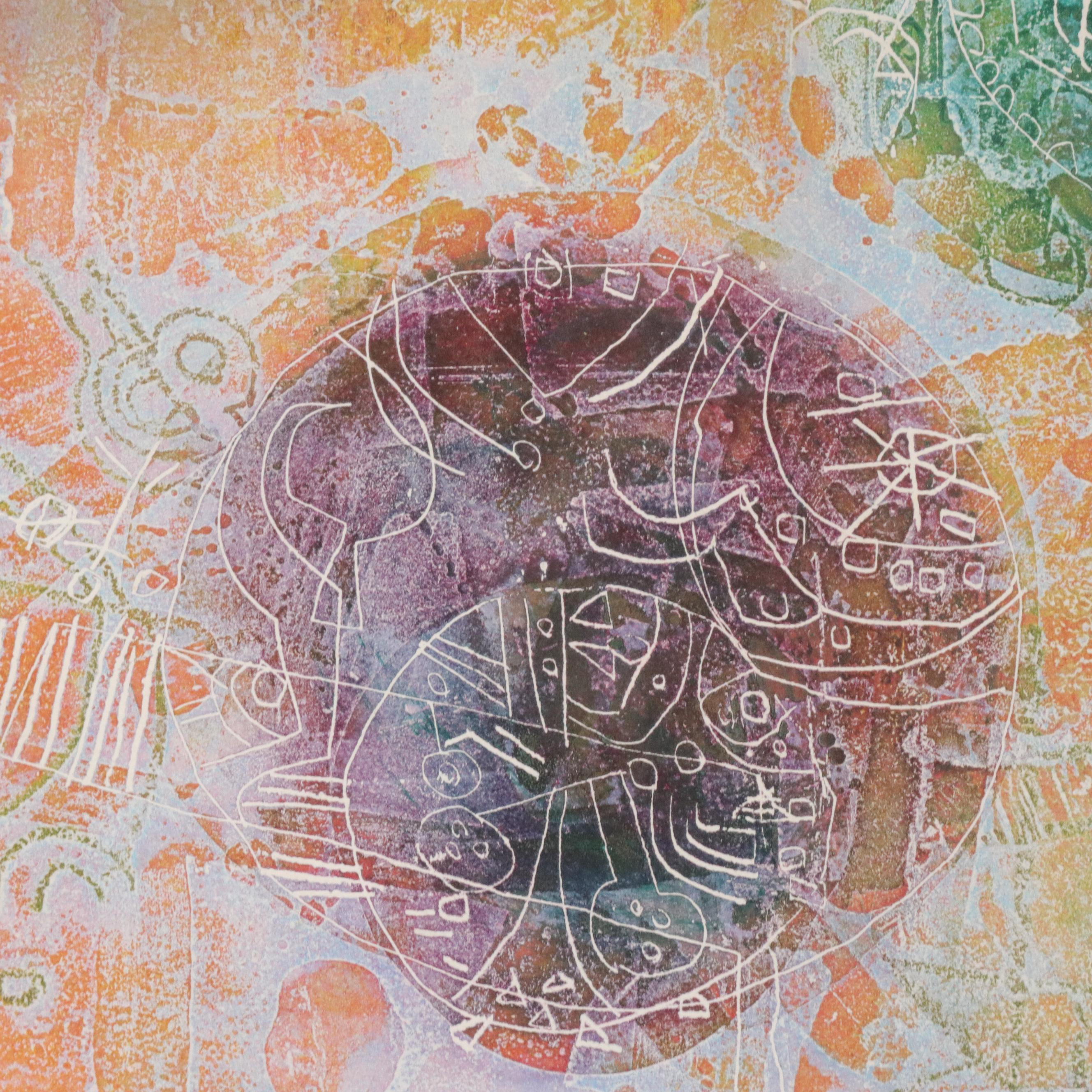 Shoichi Hasegawa Multicolor Intaglio Print "Repas Champetre," 20th Century