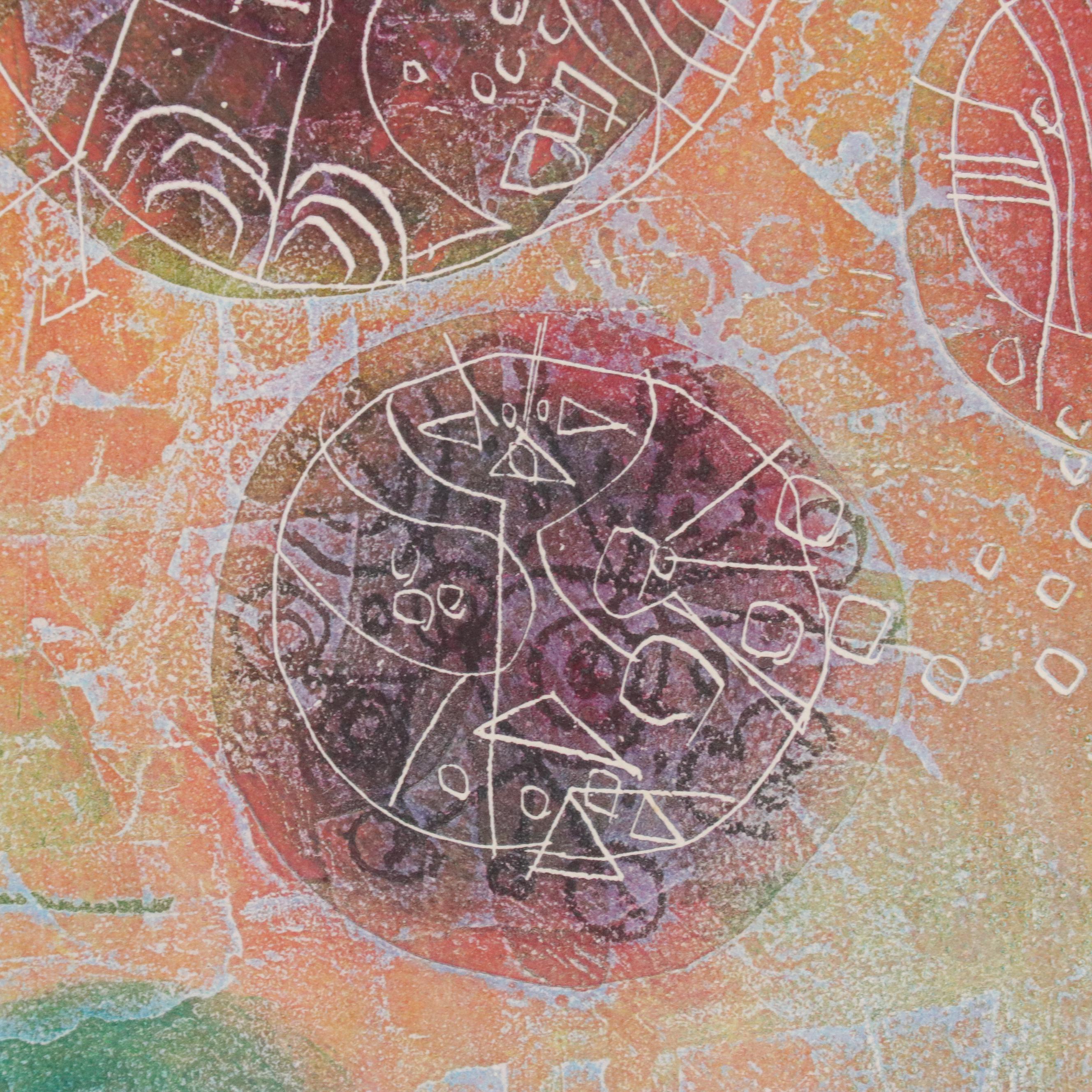 Shoichi Hasegawa Multicolor Intaglio Print "Repas Champetre," 20th Century