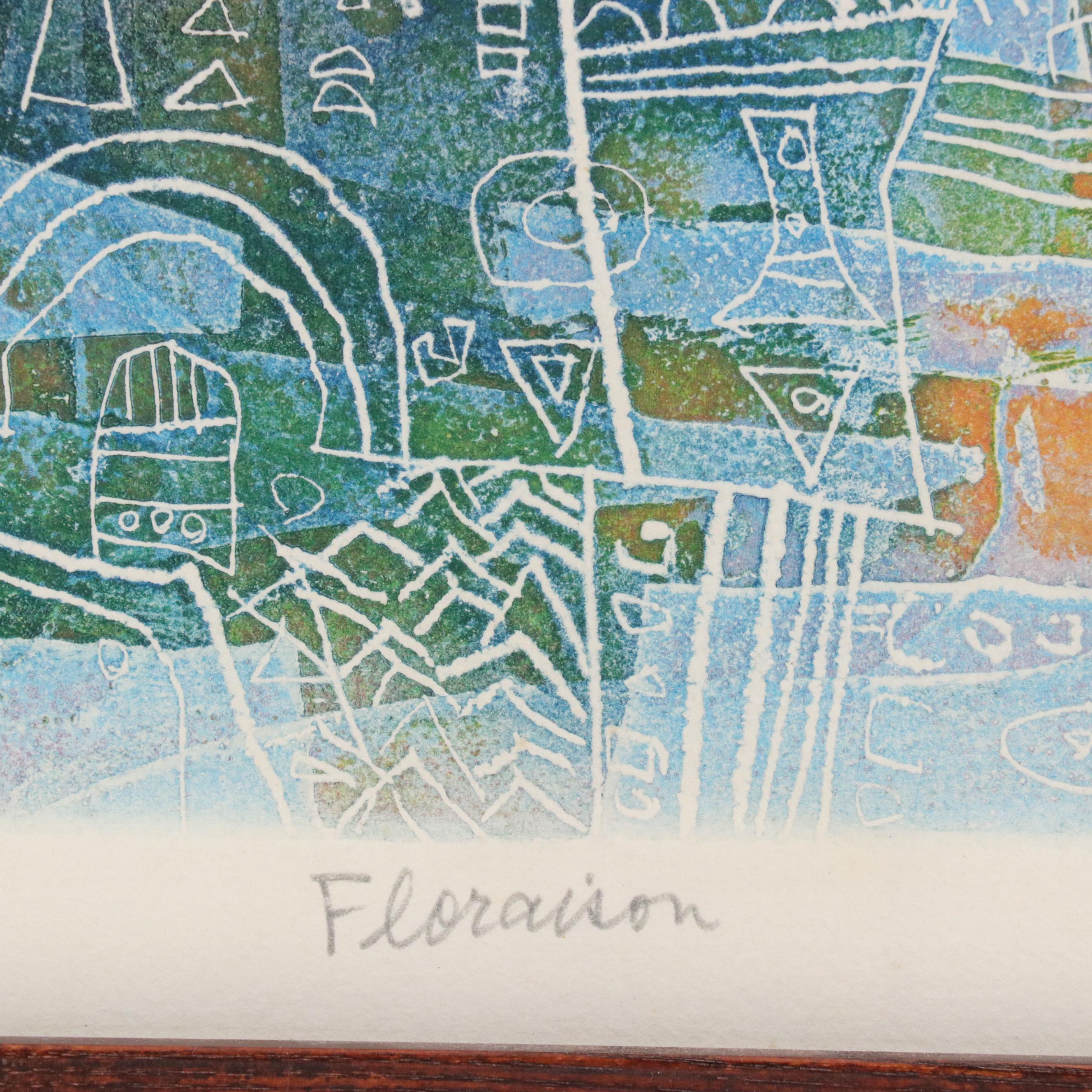 Shoichi Hasegawa Multicolor Intaglio Print "Repas Champetre," 20th Century