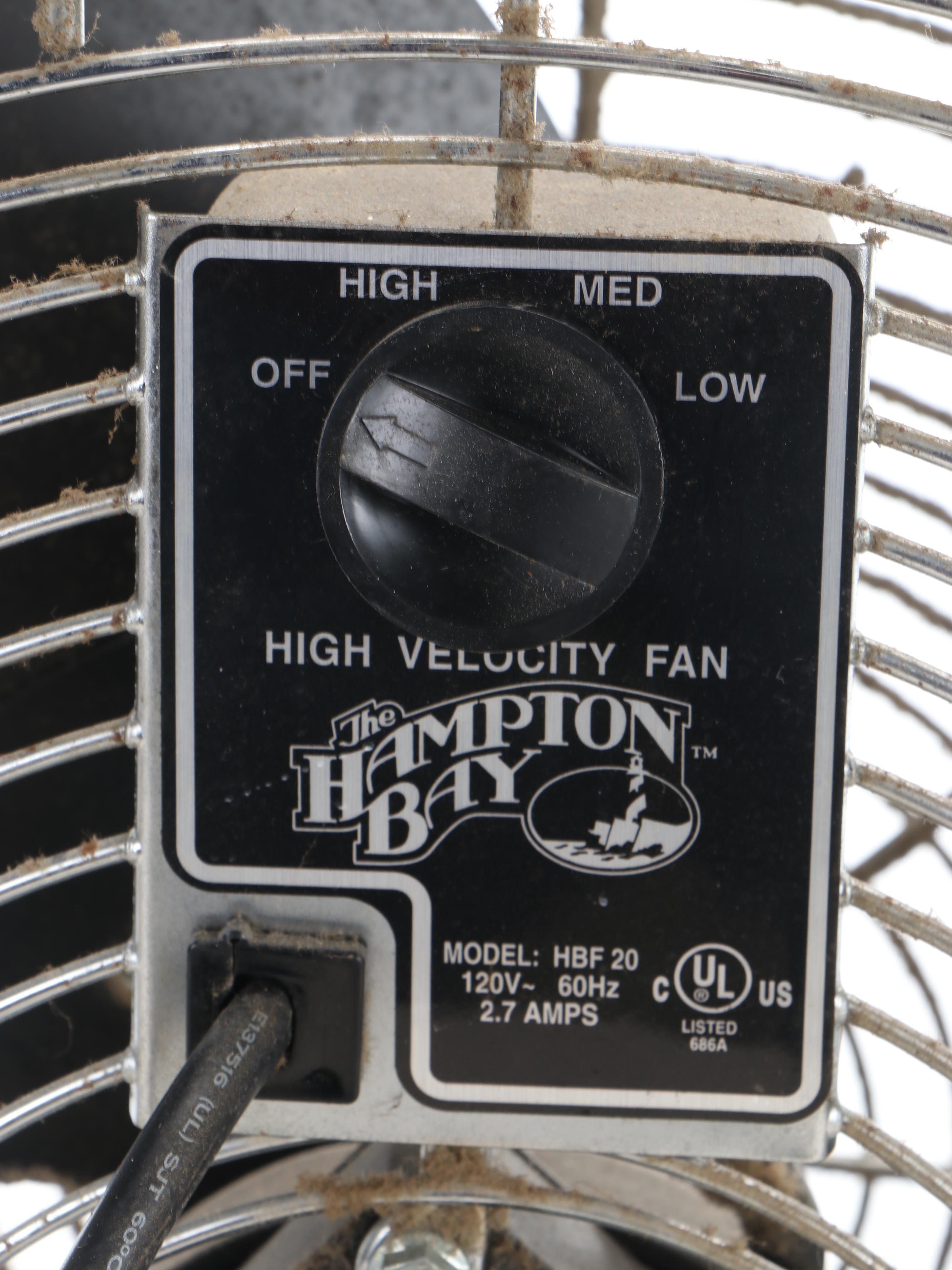 The Hampton Bay HBF20 High Velocity Floor Fan