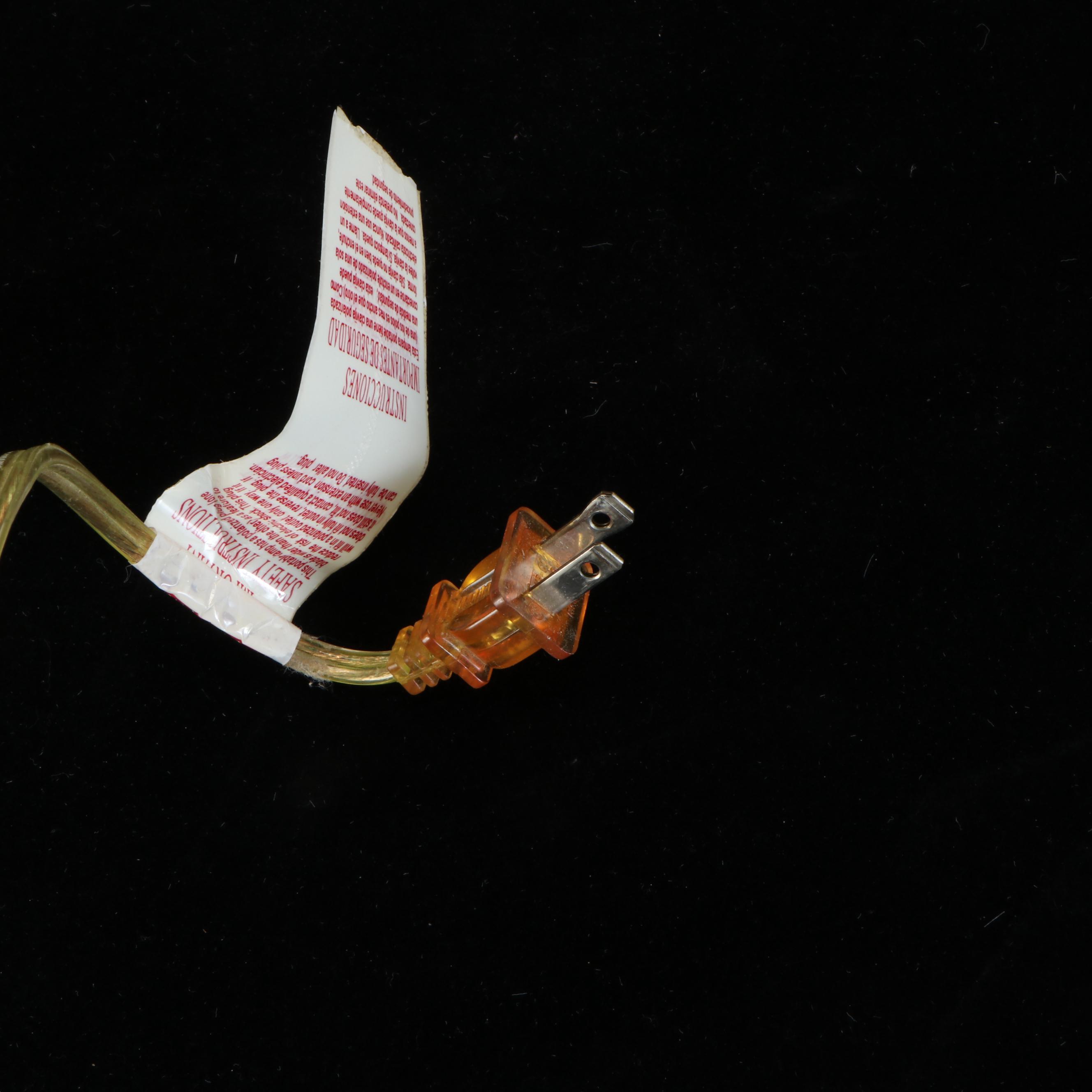 Crystal Clear Industries Crystal Column Table Lamps with Silk Coolie Shades