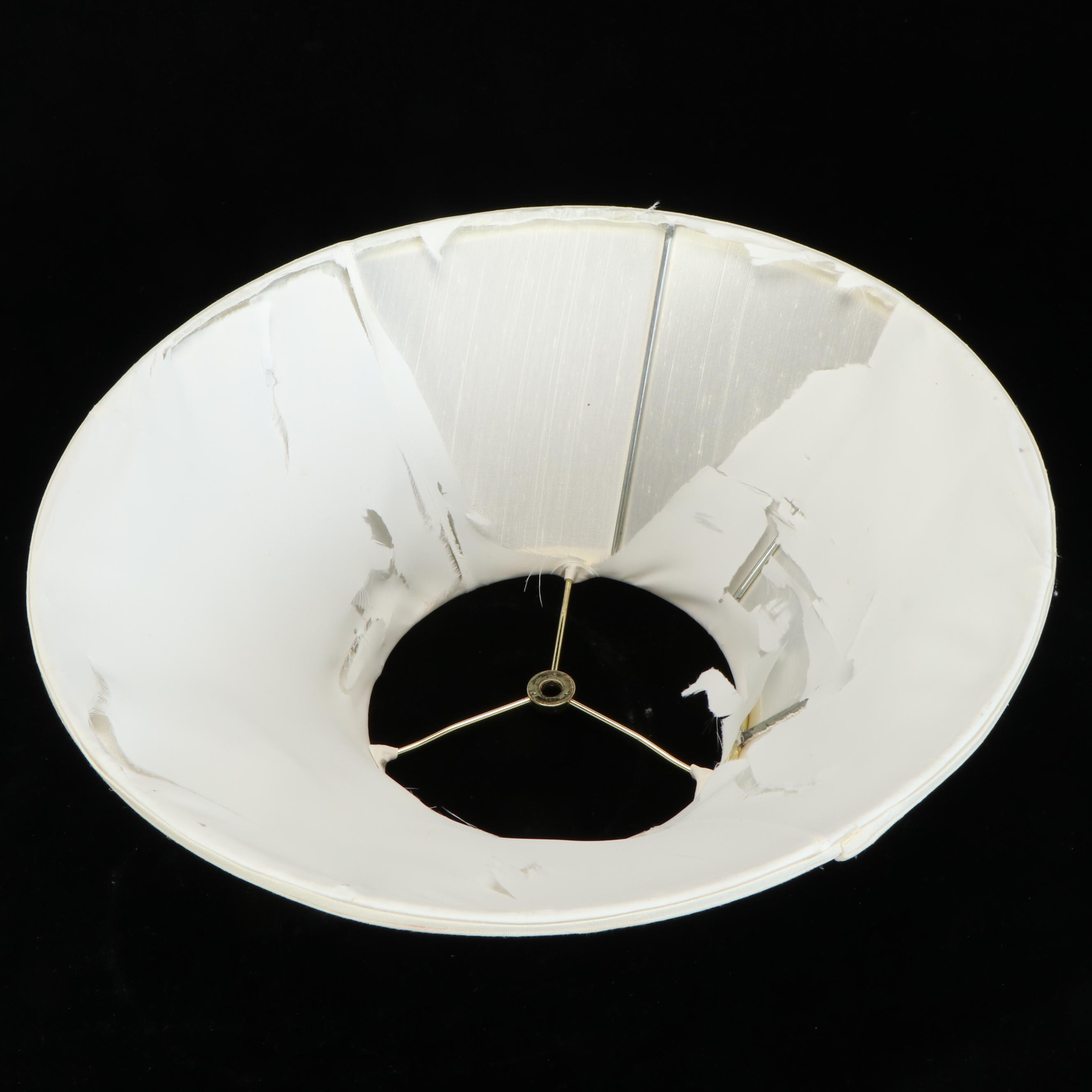 Crystal Clear Industries Crystal Column Table Lamps with Silk Coolie Shades