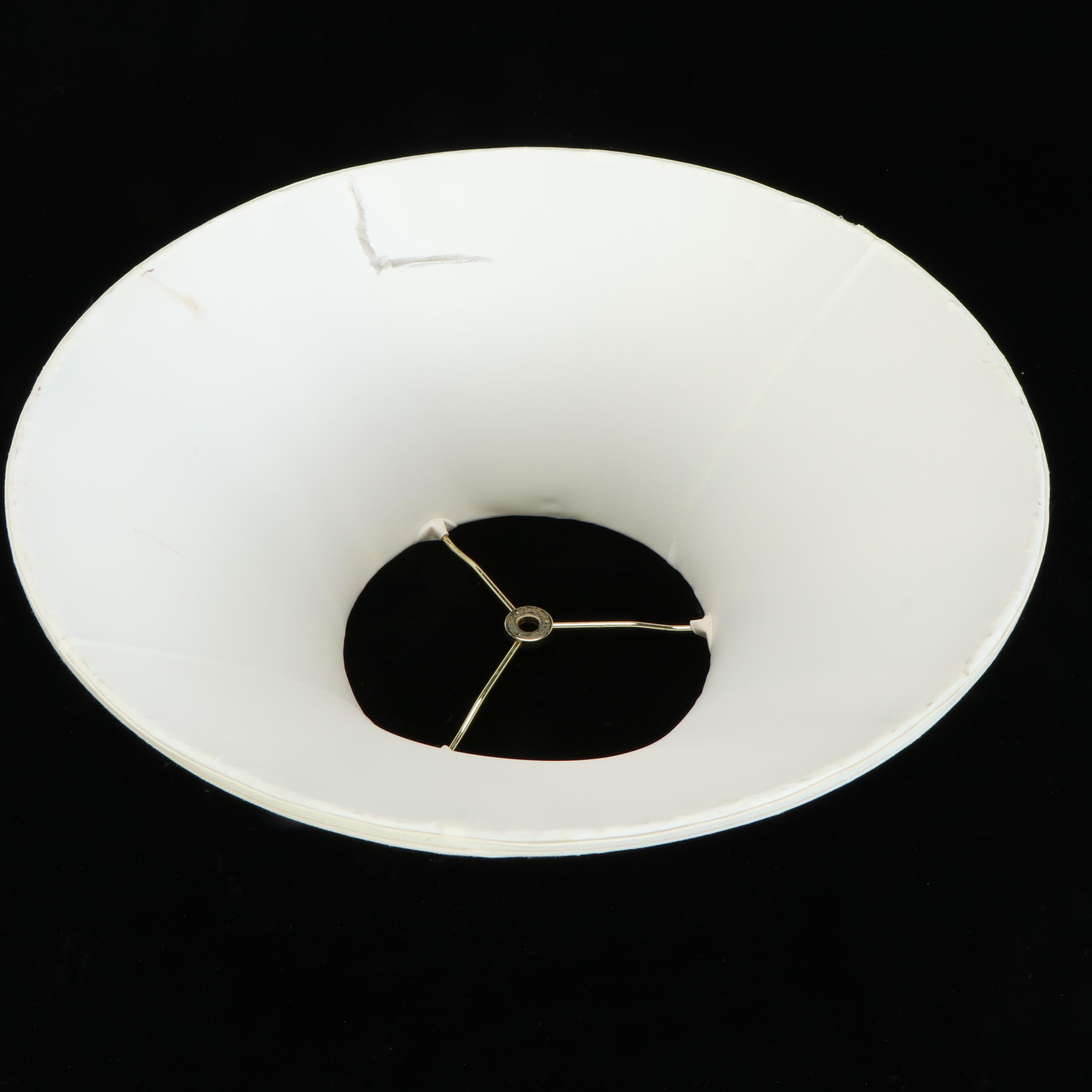 Crystal Clear Industries Crystal Column Table Lamps with Silk Coolie Shades