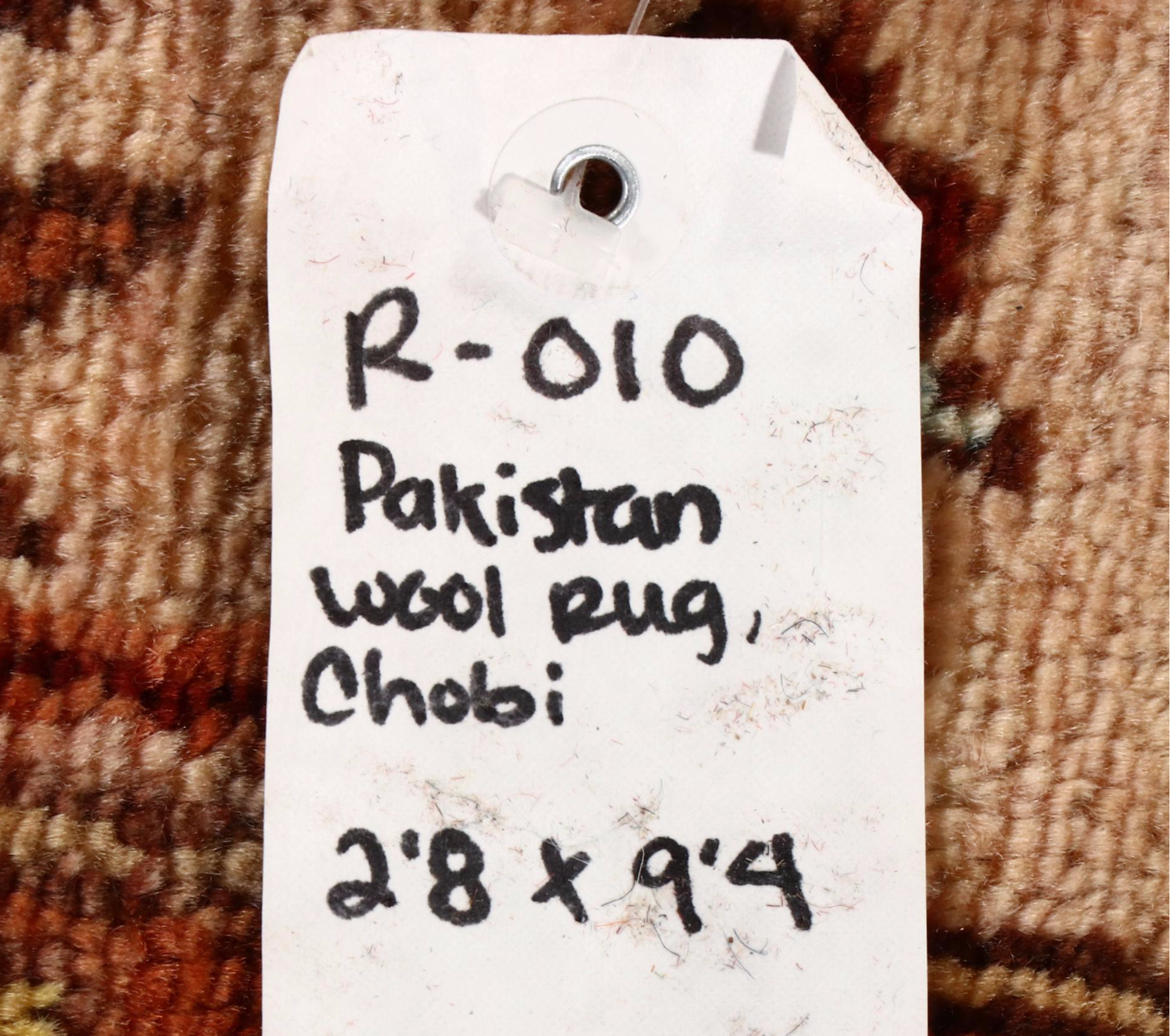 2'8 x 9'5 Hand-Knotted Pakistani Chobi Carpet Runner