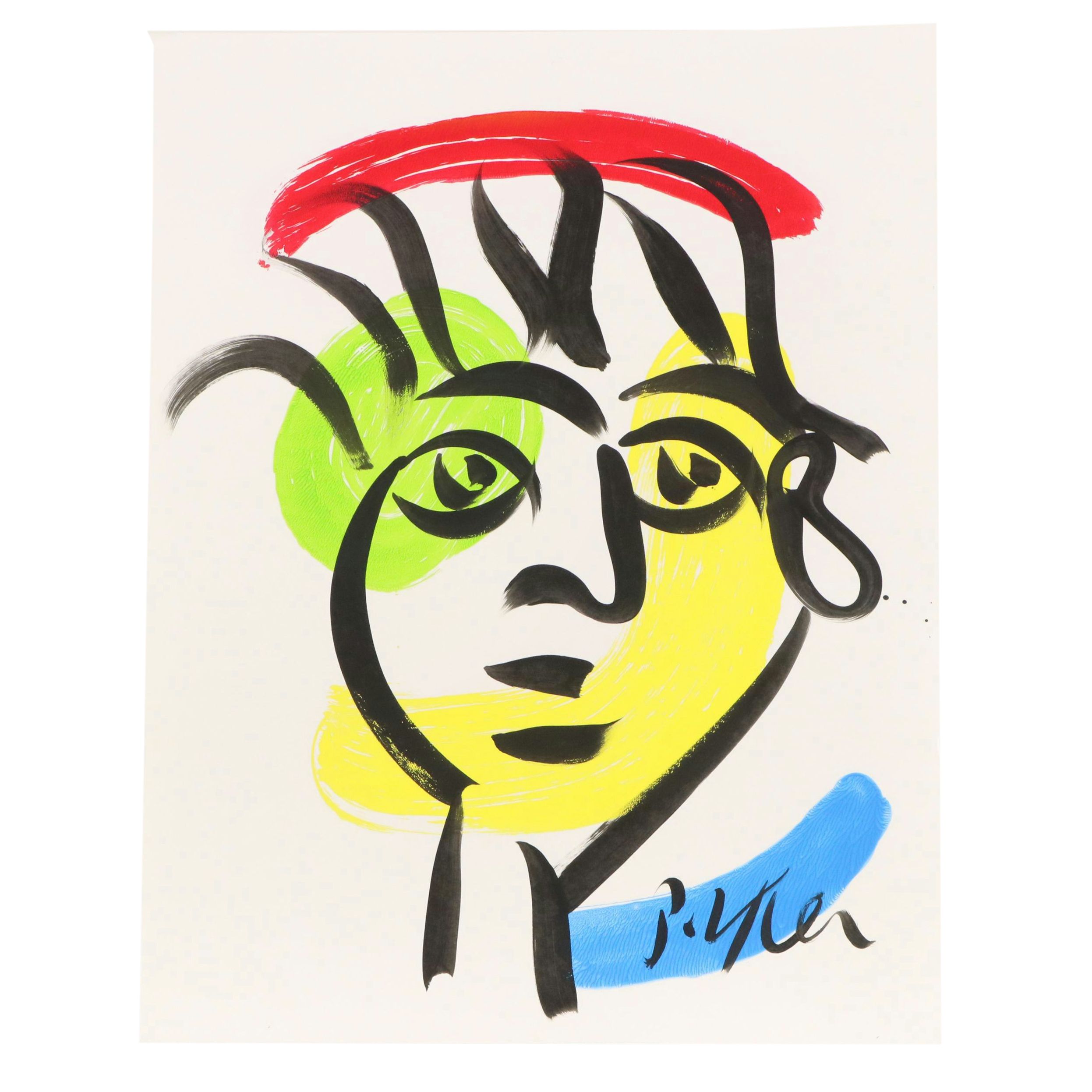 Peter Keil Abstract Acrylic Portrait