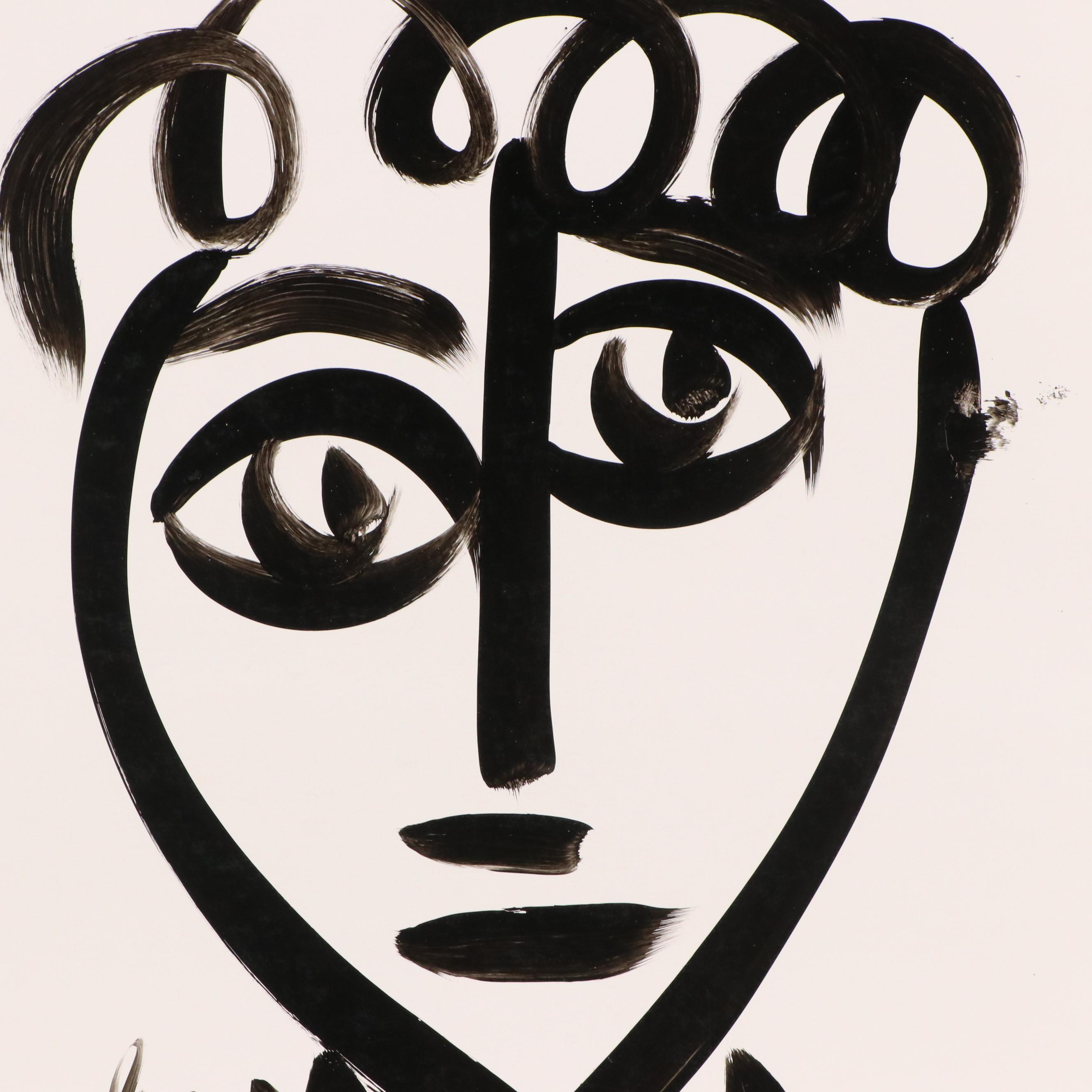 Peter Keil Abstract Acrylic Portrait