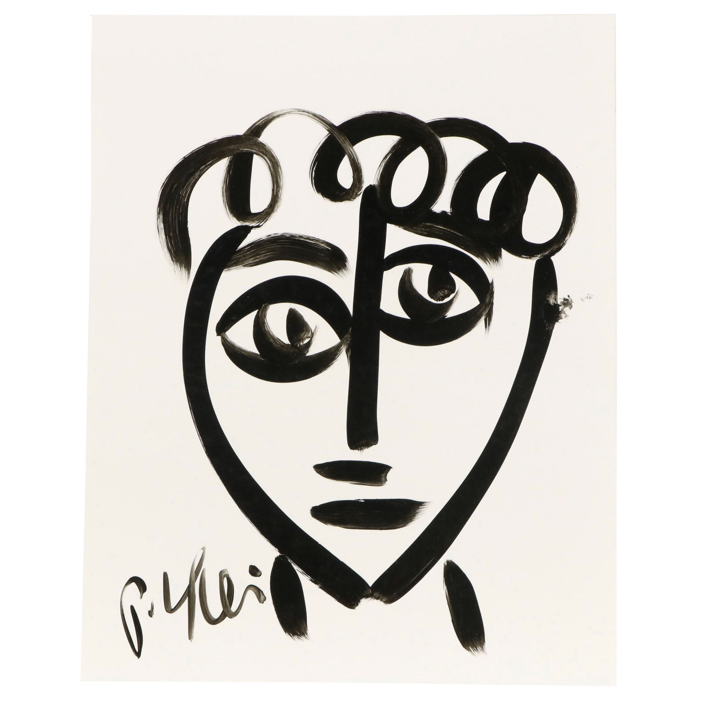 Peter Keil Abstract Acrylic Portrait