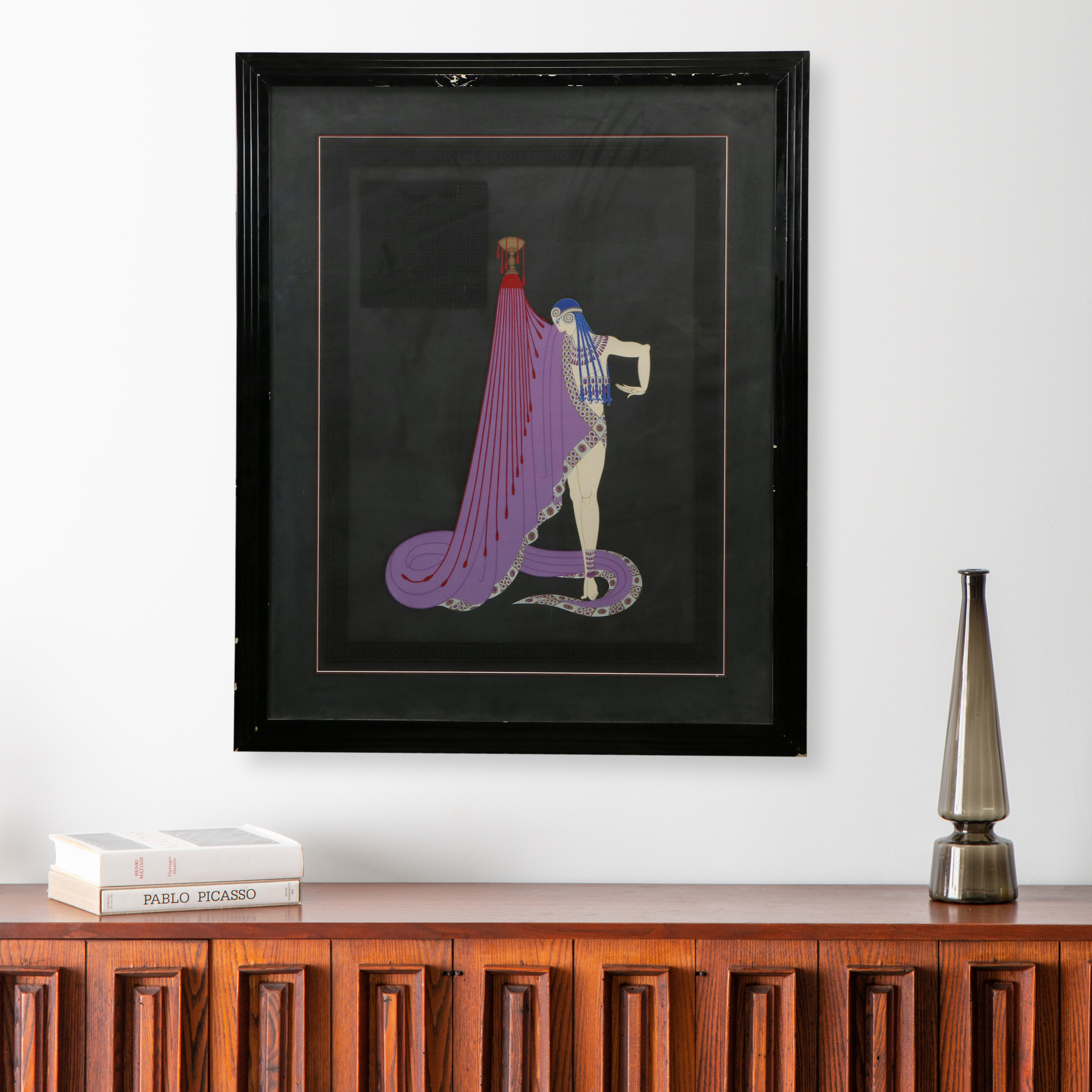 Erté Figural Art Deco Serigraph, Mid to Late 20th Century