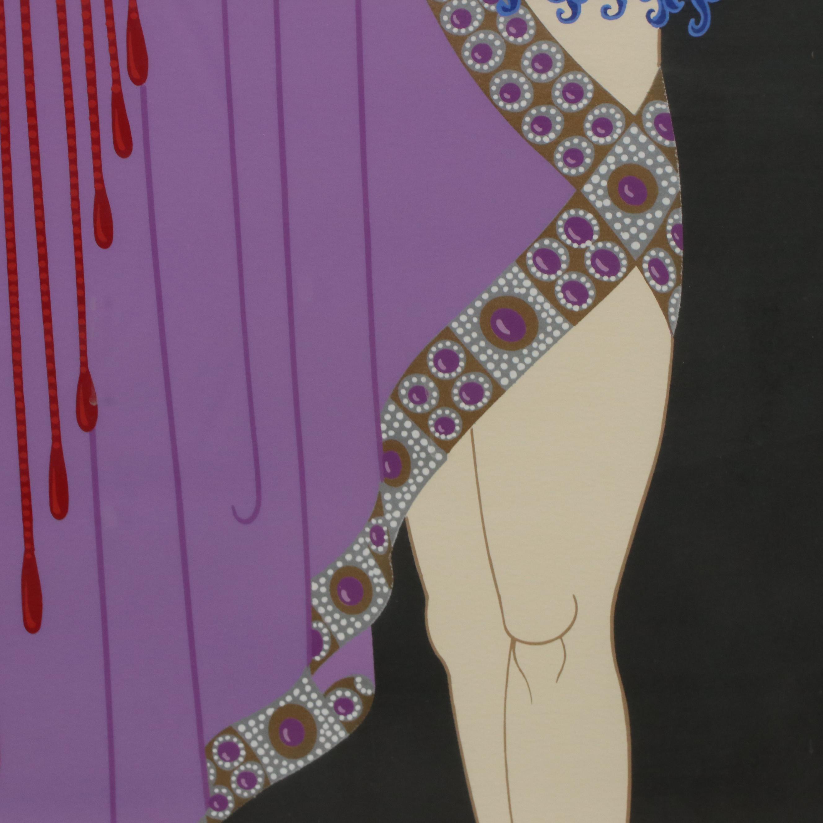 Erté Figural Art Deco Serigraph, Mid to Late 20th Century