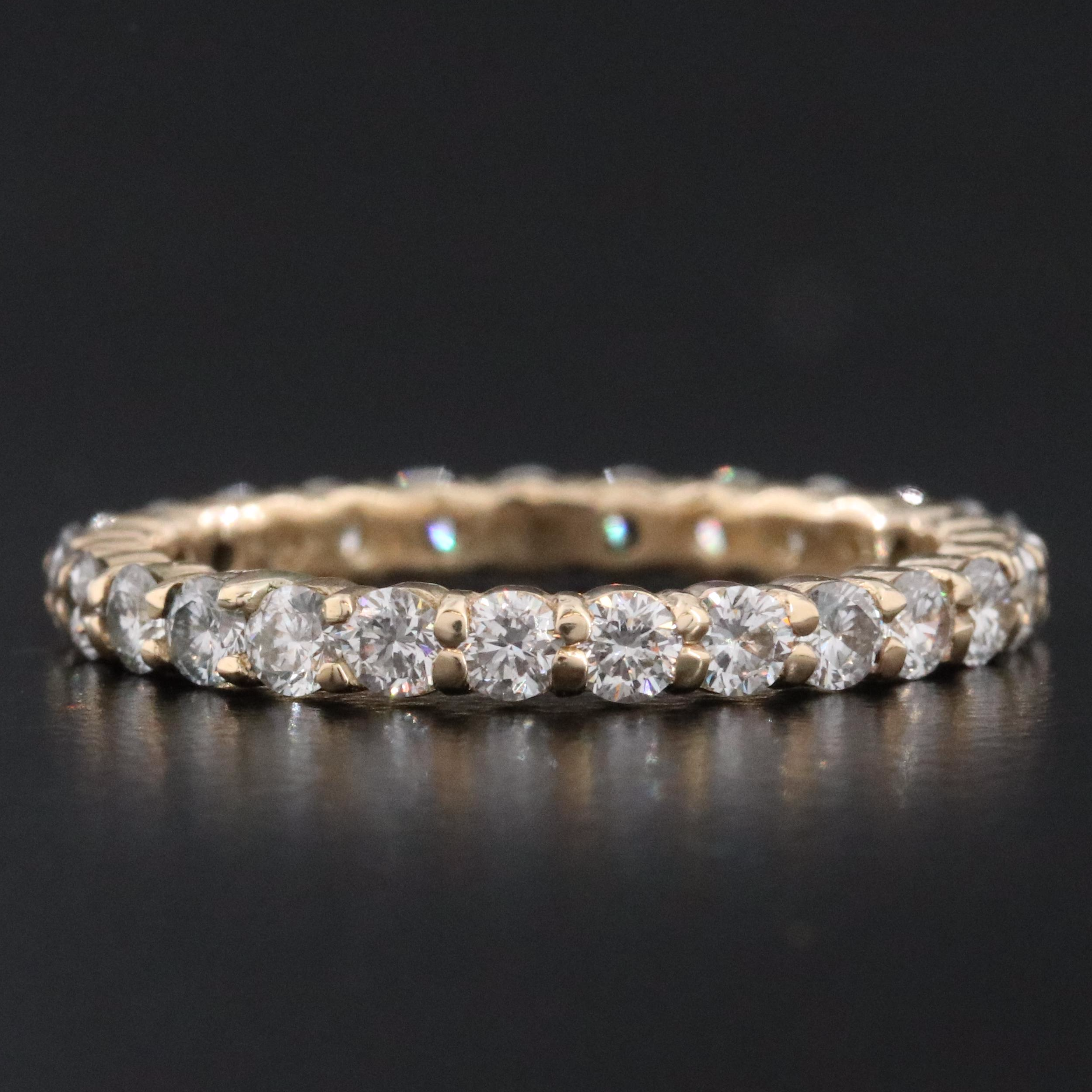 14K 1.25 CTW Lab Grown Diamond  Eternity Band