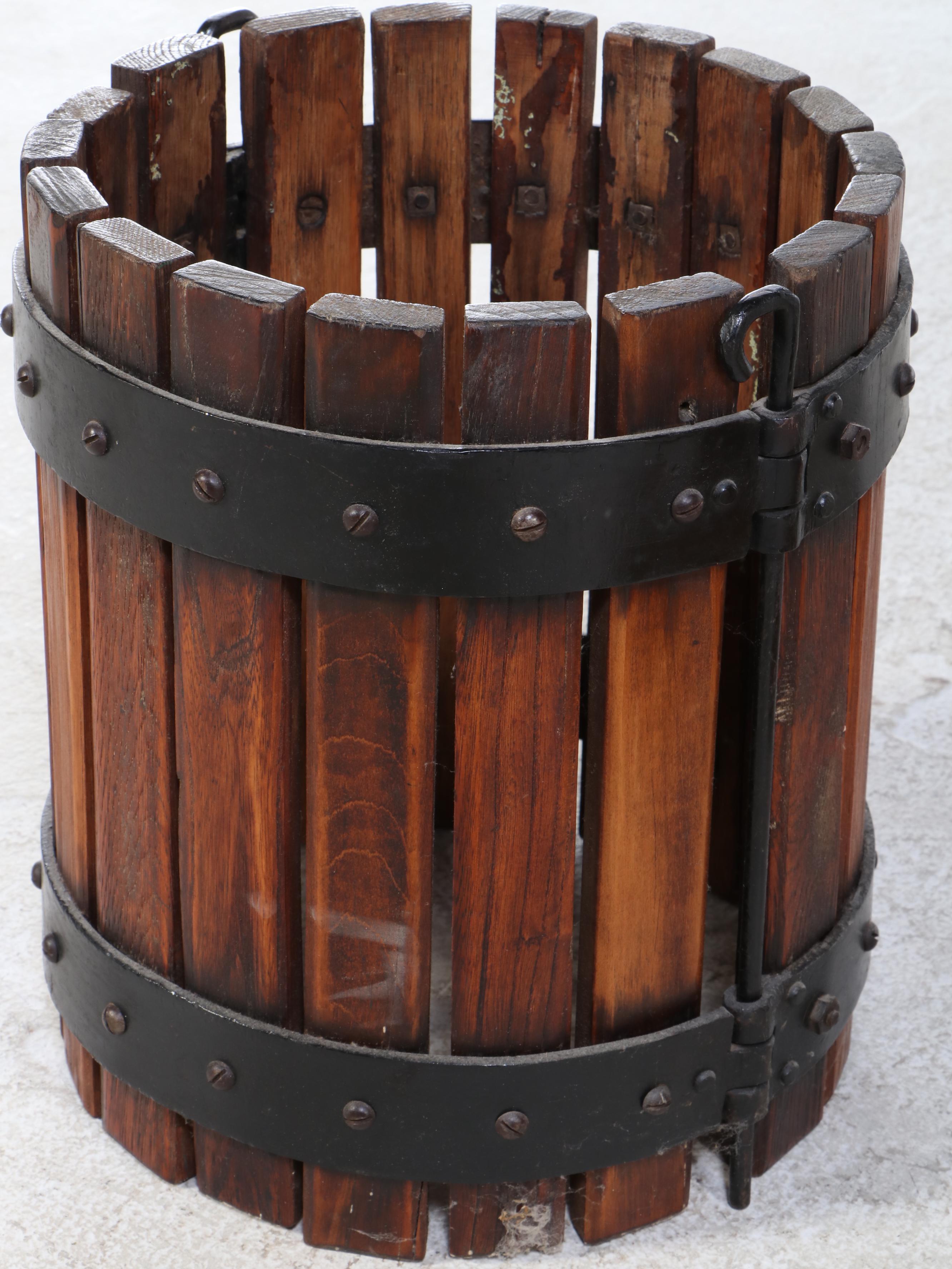 Wood and Metal Fruit Press, Early 20th to Mid-20th Century