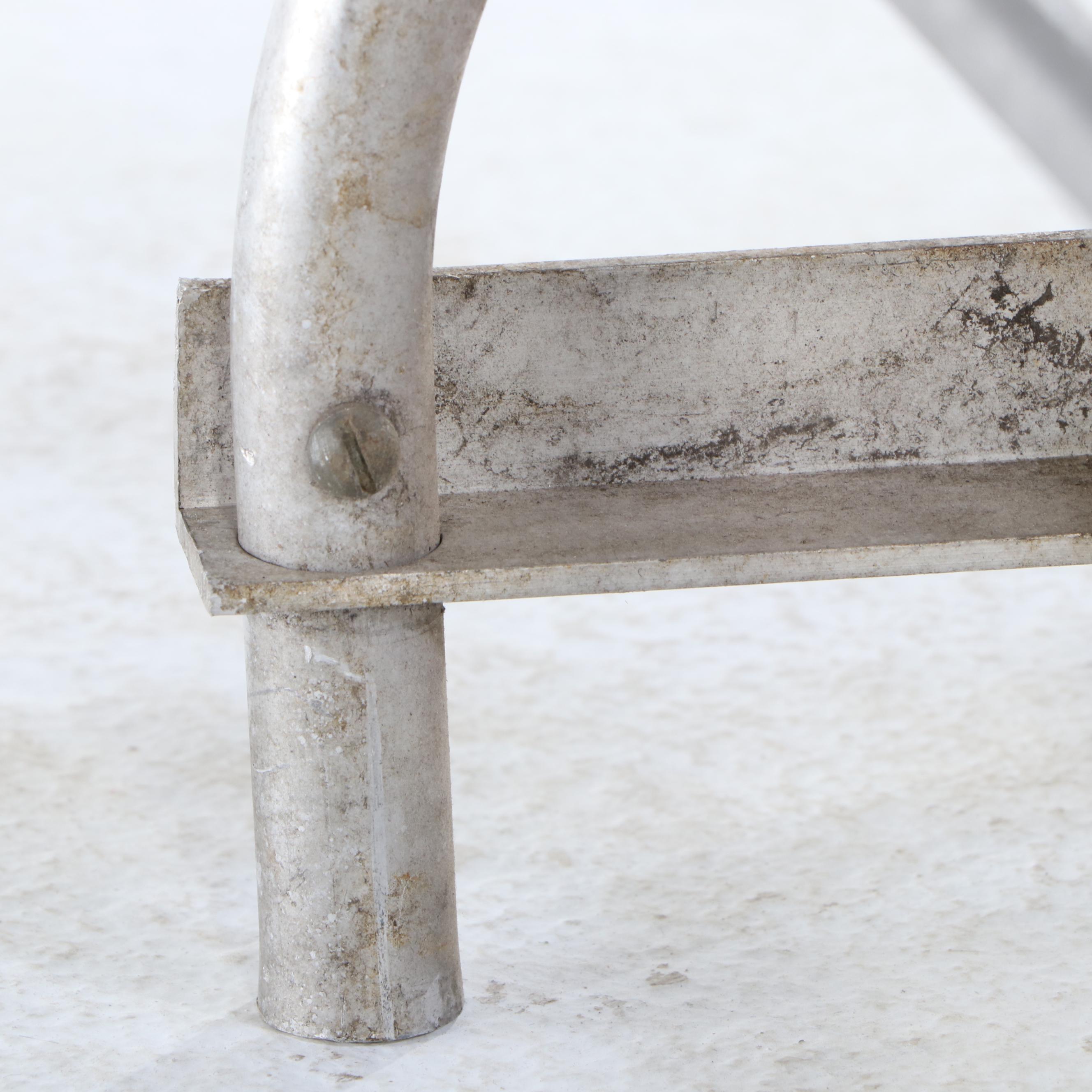 Vintage Wooden Slat and Metal Pipe Roof Rack