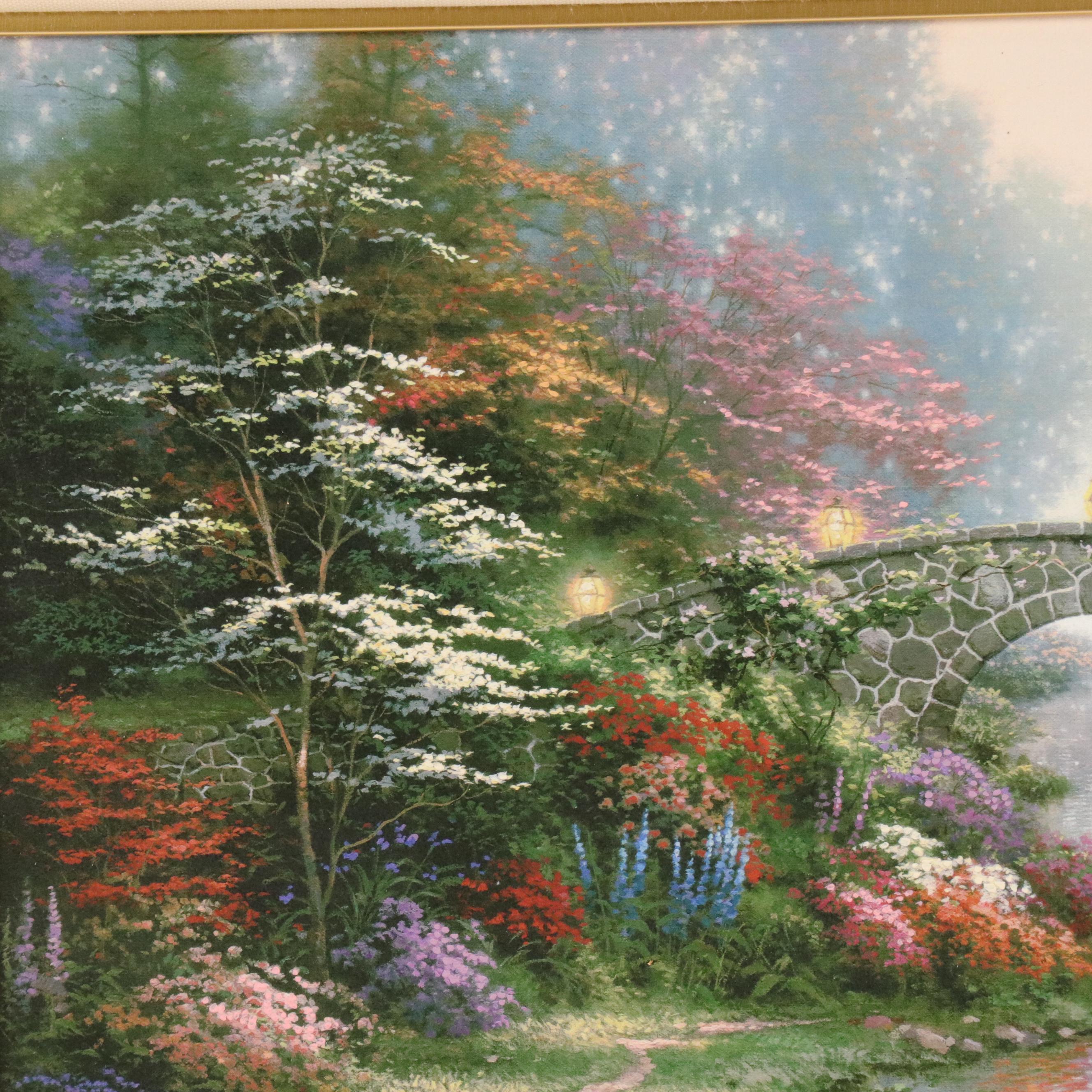 Thomas Kinkade Offset Lithograph "Stillwater Bridge"