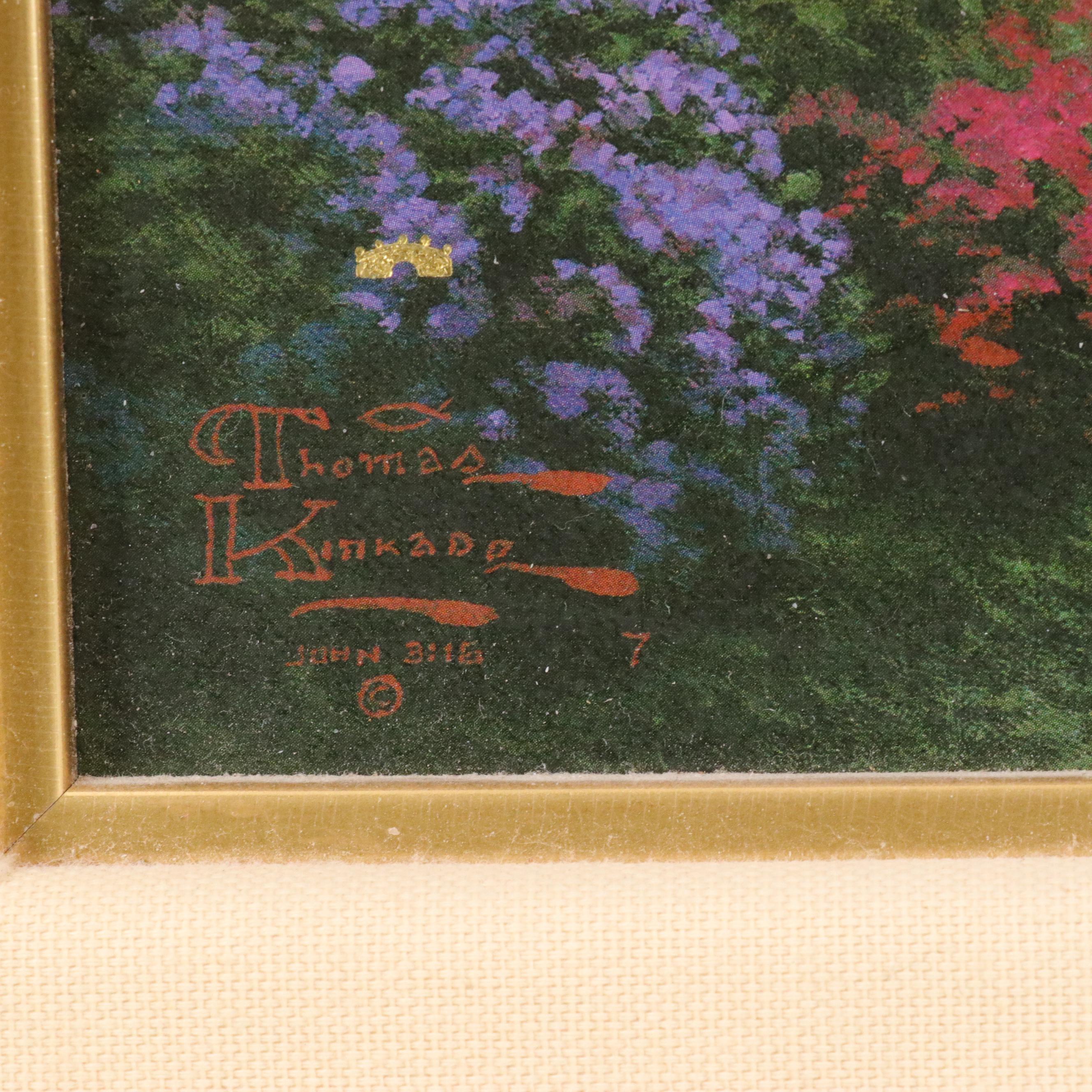 Thomas Kinkade Offset Lithograph "Stillwater Bridge"