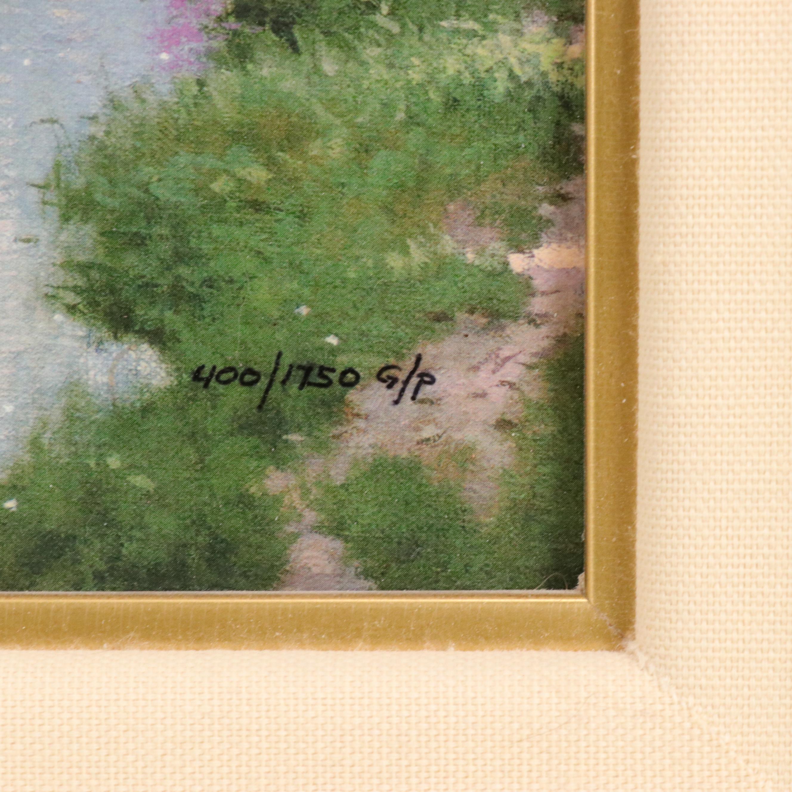 Thomas Kinkade Offset Lithograph "Stillwater Bridge"