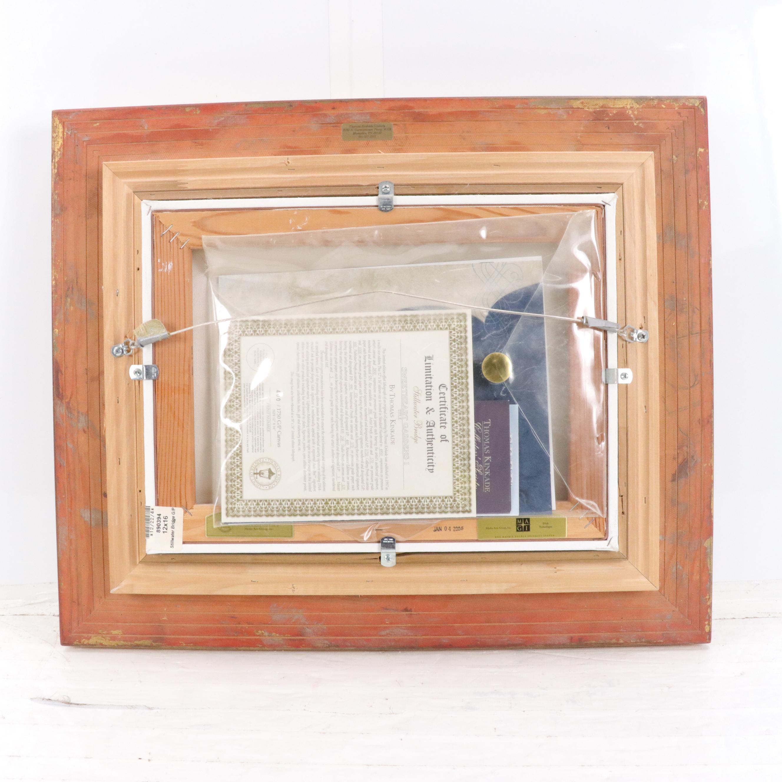 Thomas Kinkade Offset Lithograph "Stillwater Bridge"