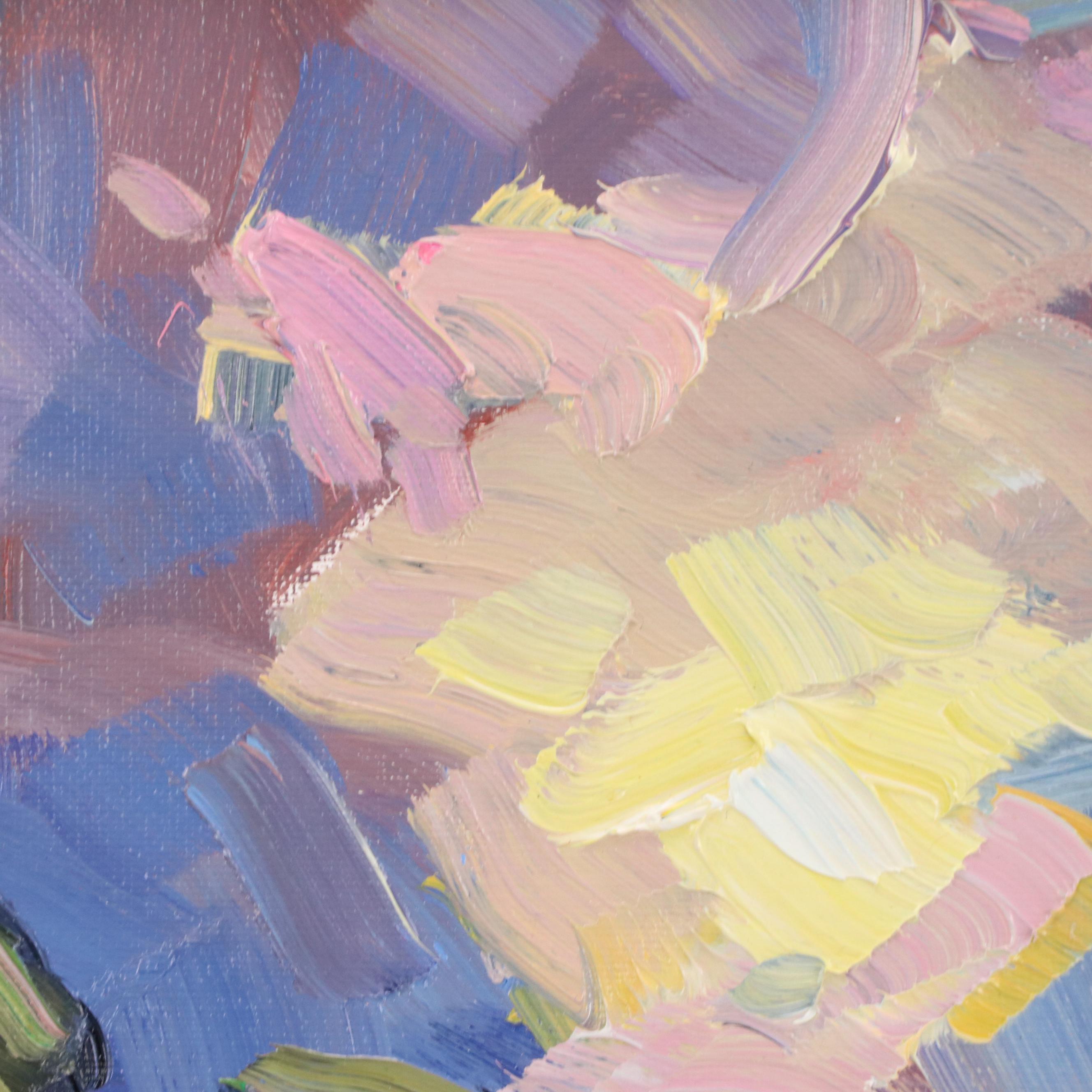 William Hawkins Sunset Landscape Oil Painting, 21st Century