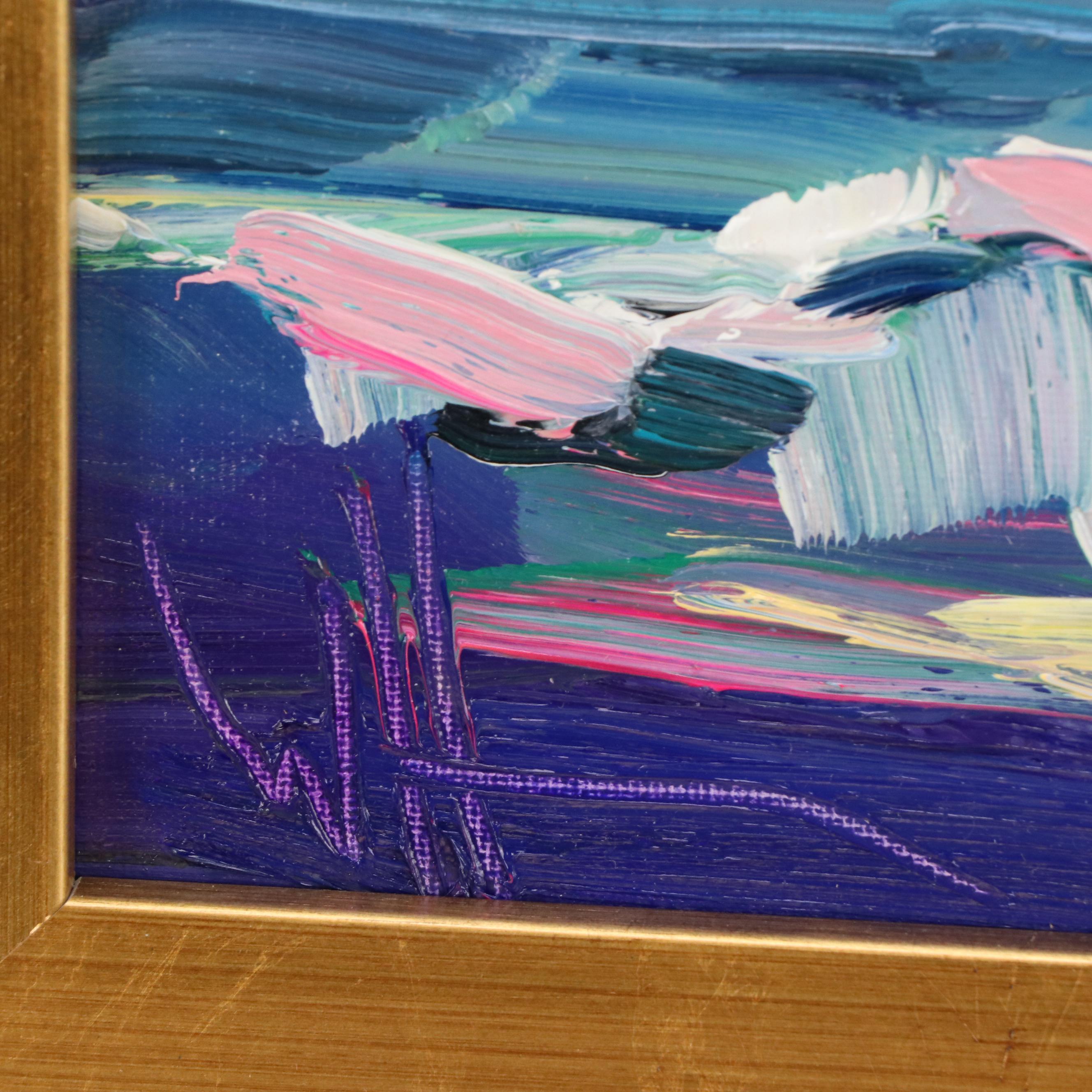 William Hawkins Sunset Landscape Oil Painting, 21st Century