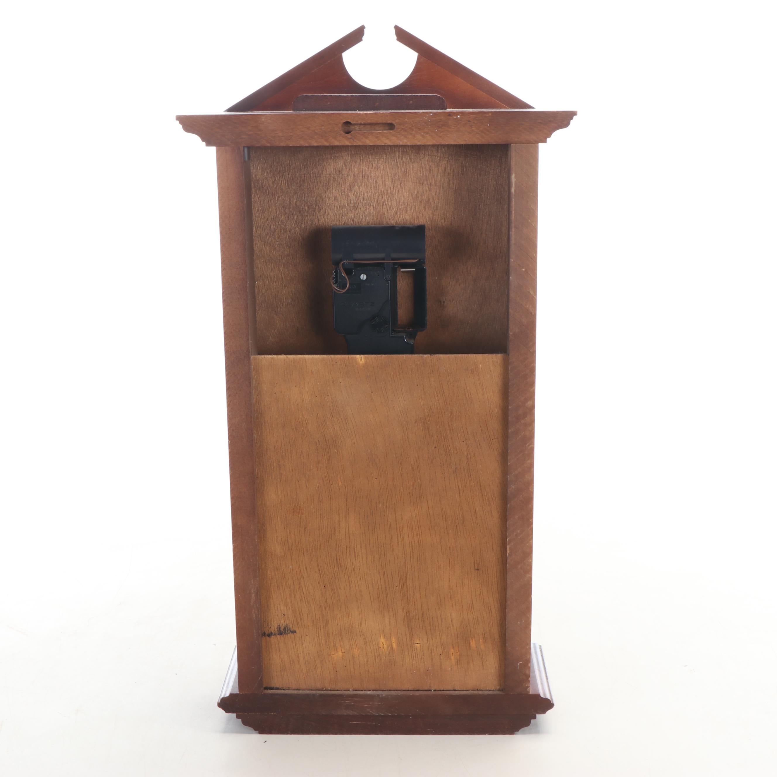 Sterling and Noble Wooden Westminster Chime Wall Clock