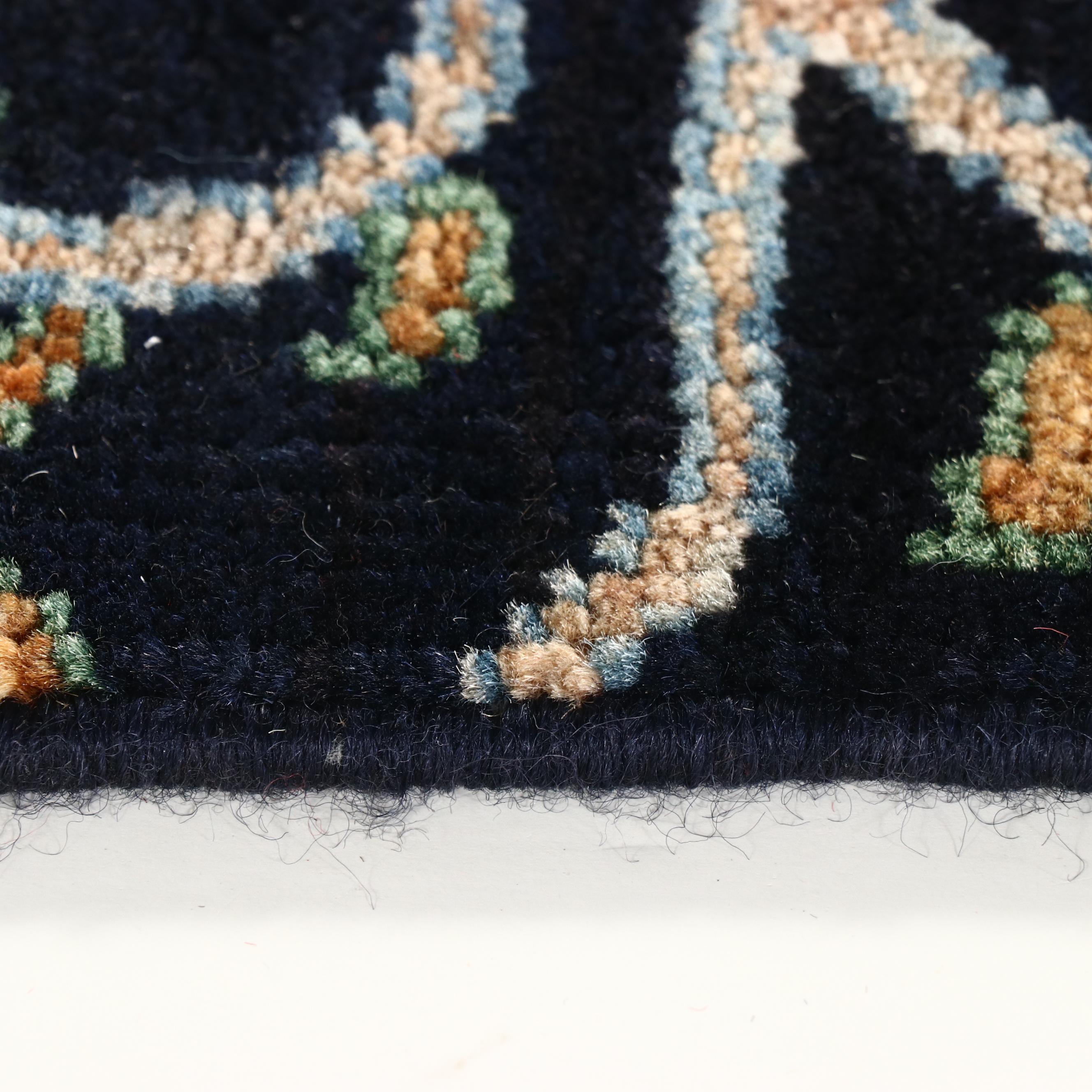 1'11 x 2'10 Hand-Knotted Persian Tabriz Pictorial Accent Rug