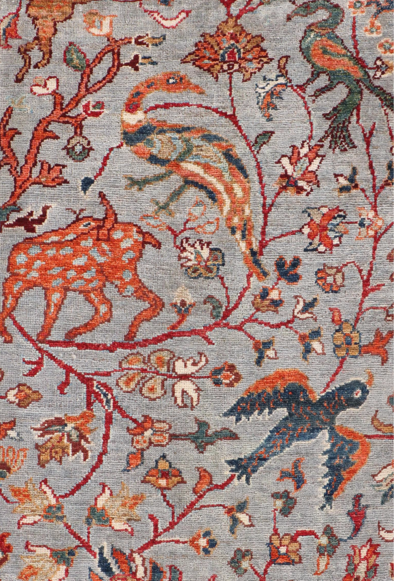 2' x 3' Hand-Knotted Afghan Animal Pictorial Accent Rug