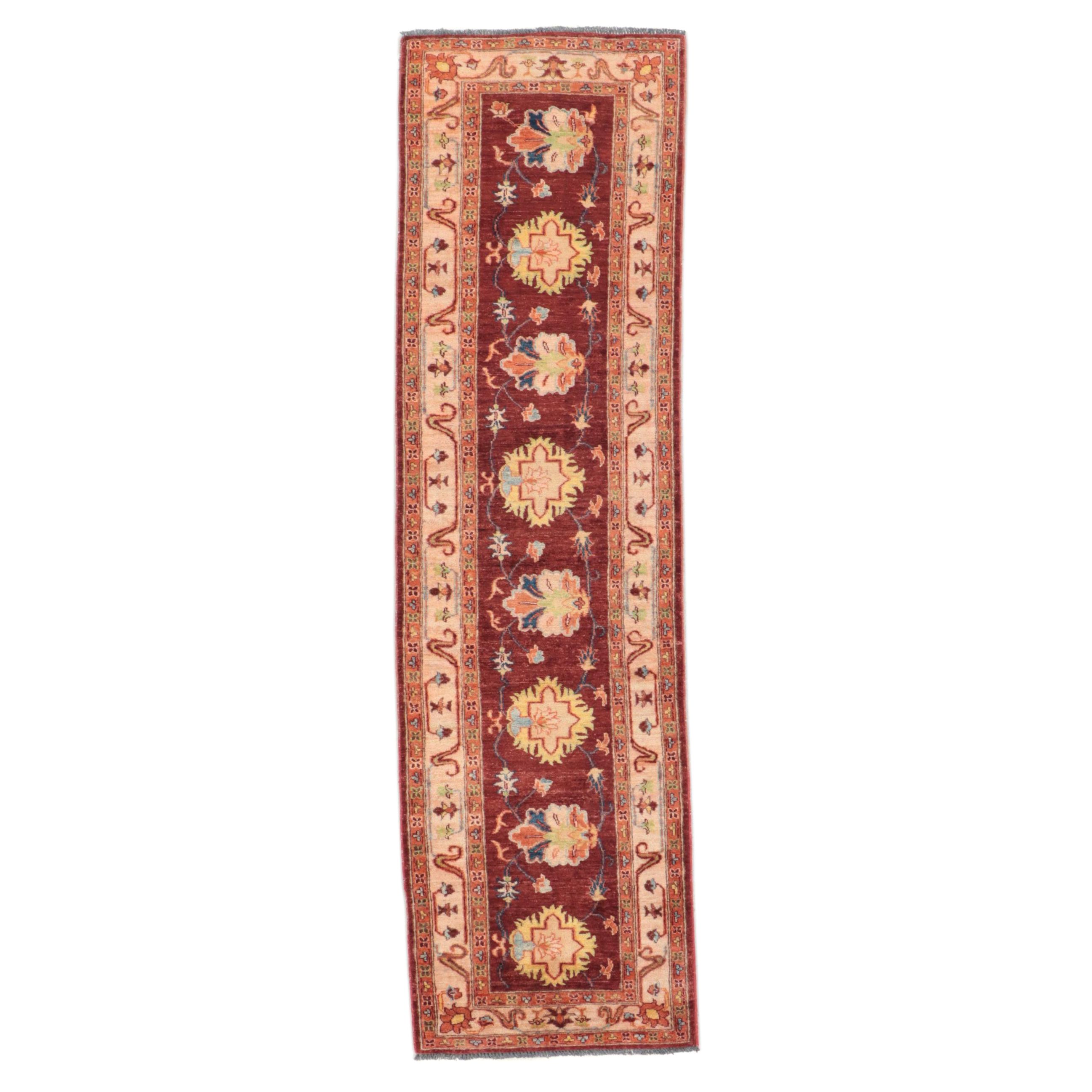 2'8 x 9'5 Hand-Knotted Pakistani Chobi Carpet Runner
