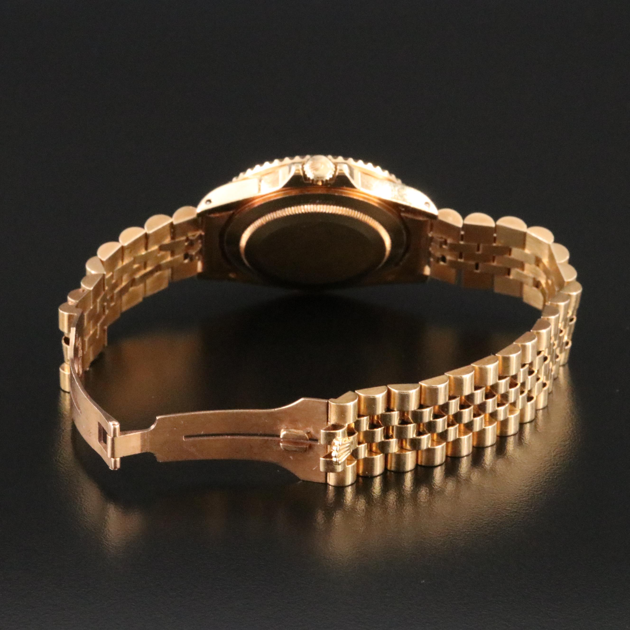 1982 Rolex GMT Master Nipple Dial 18K Watch