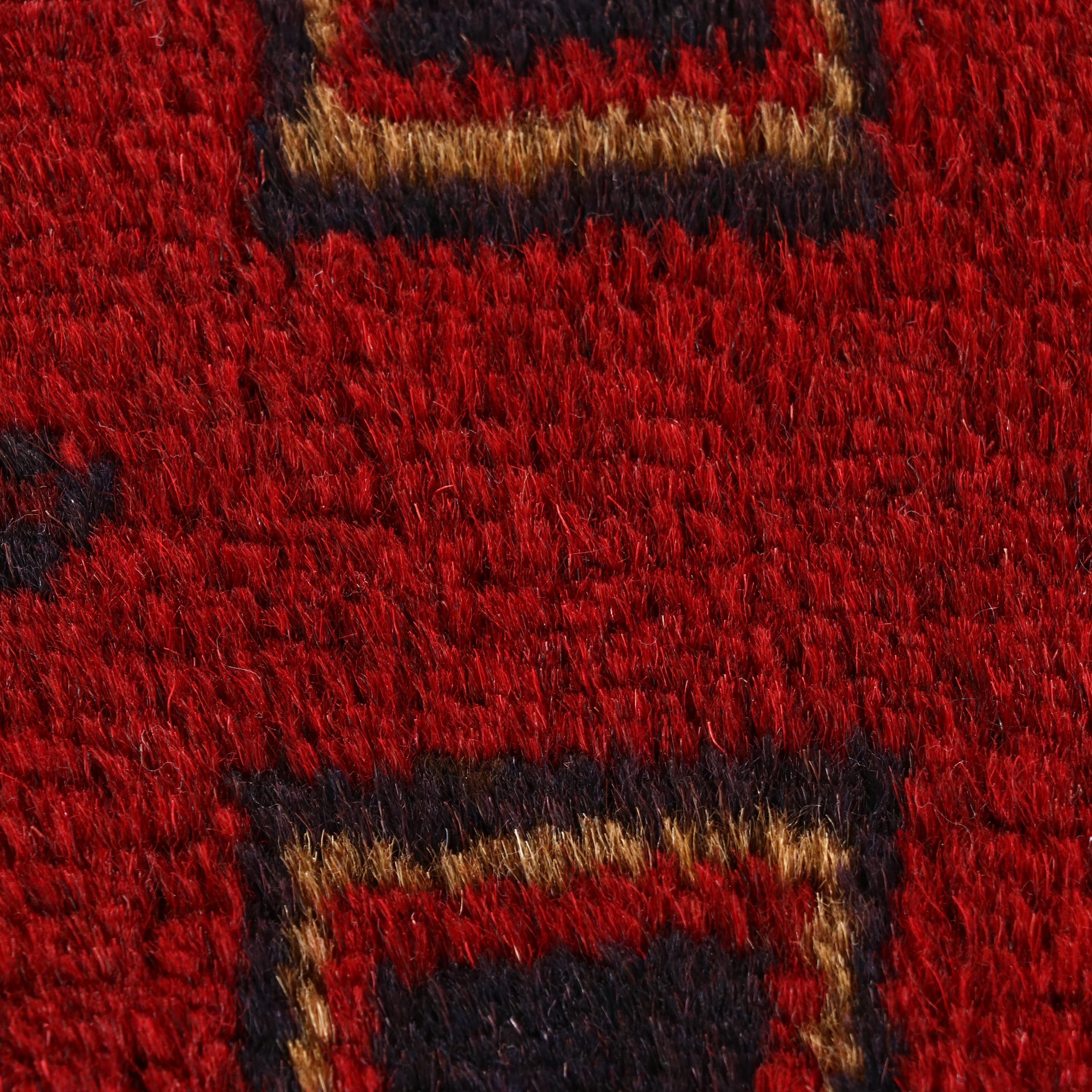 1'9 x 3'5 Hand-Knotted Afghan Baluch Accent Rug