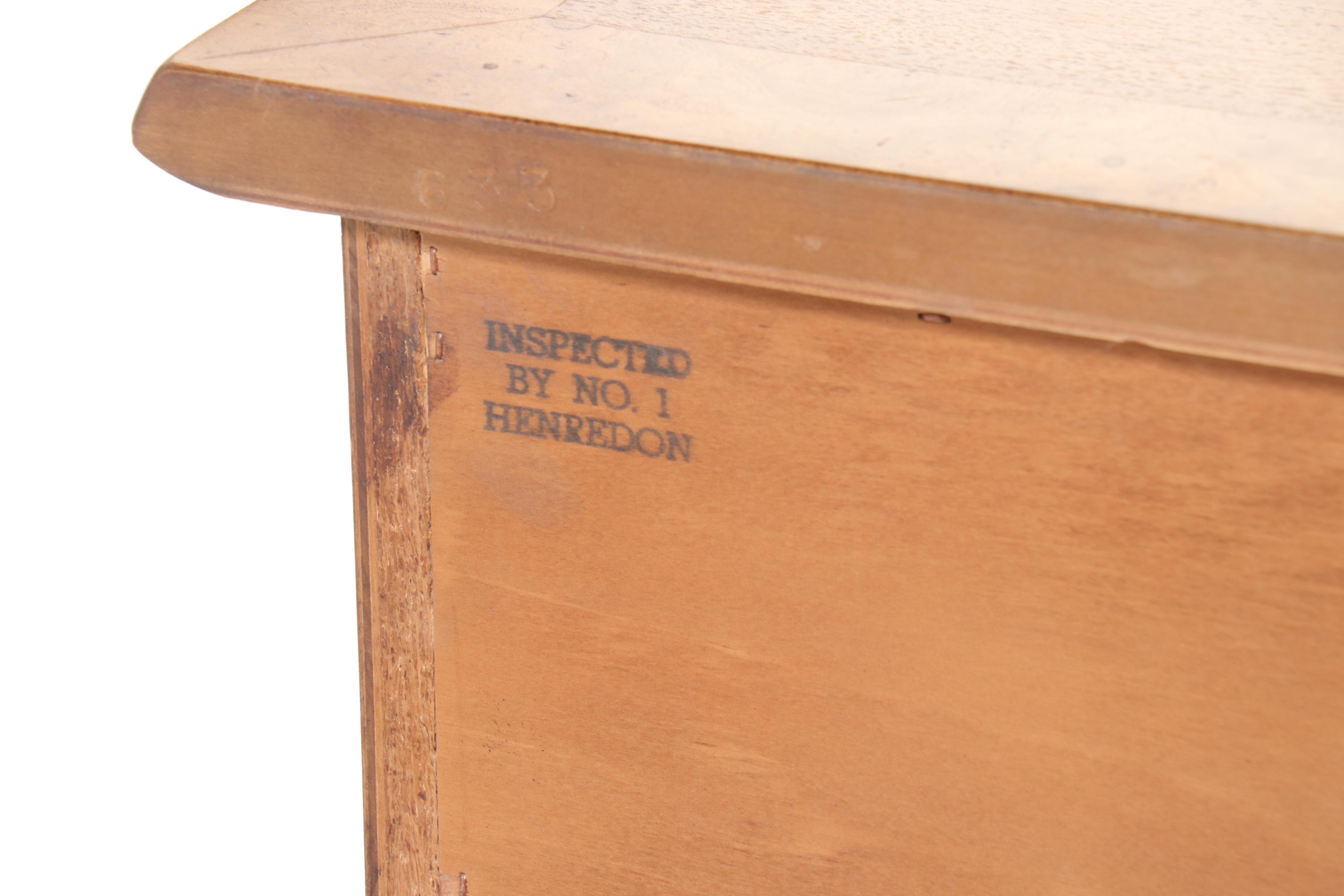 Henredon "Sequent" Burl Wood Dresser with Mirror, Mid-20th Century