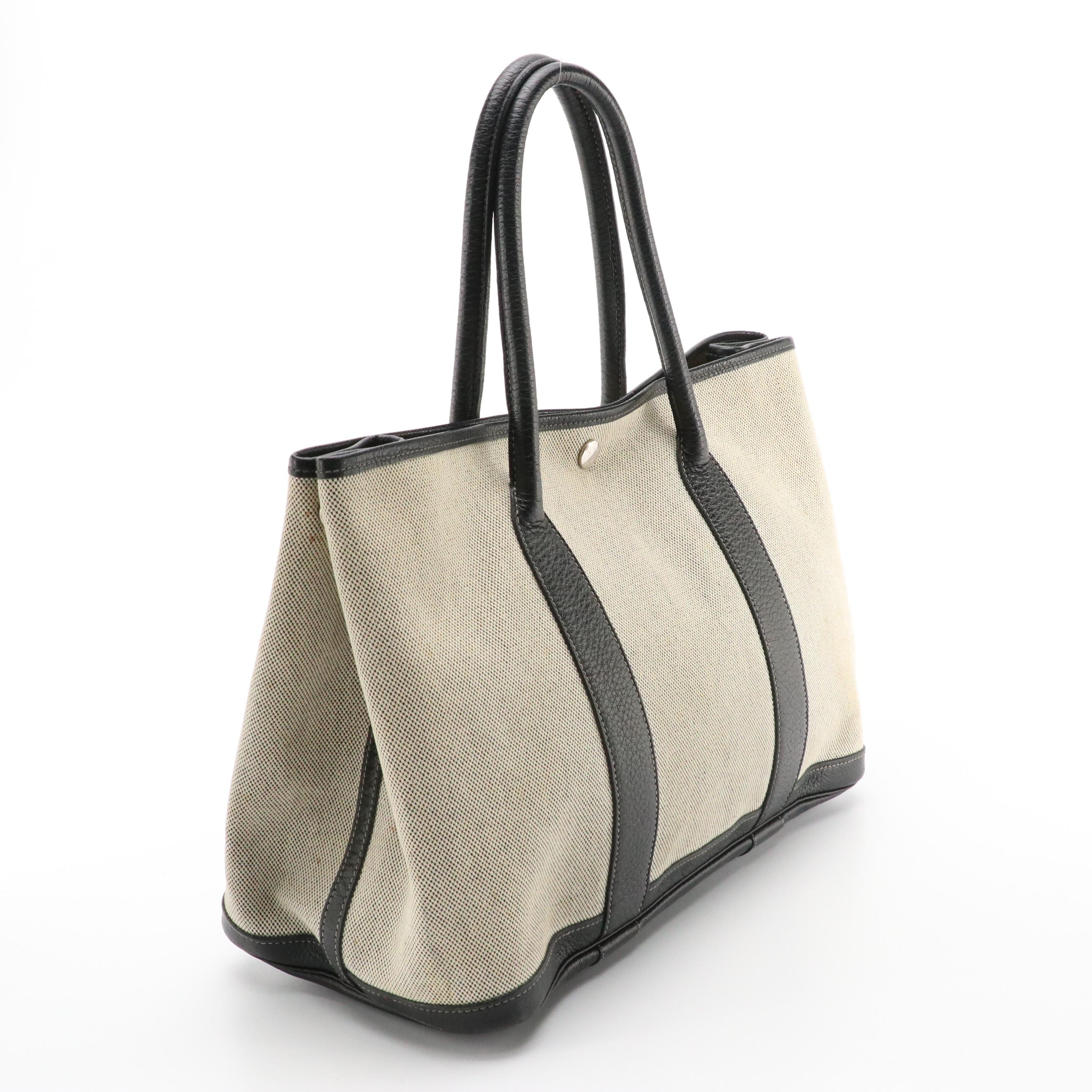 Hermès Garden Party 36 Tote Bag in Toile and Buffalo Leather