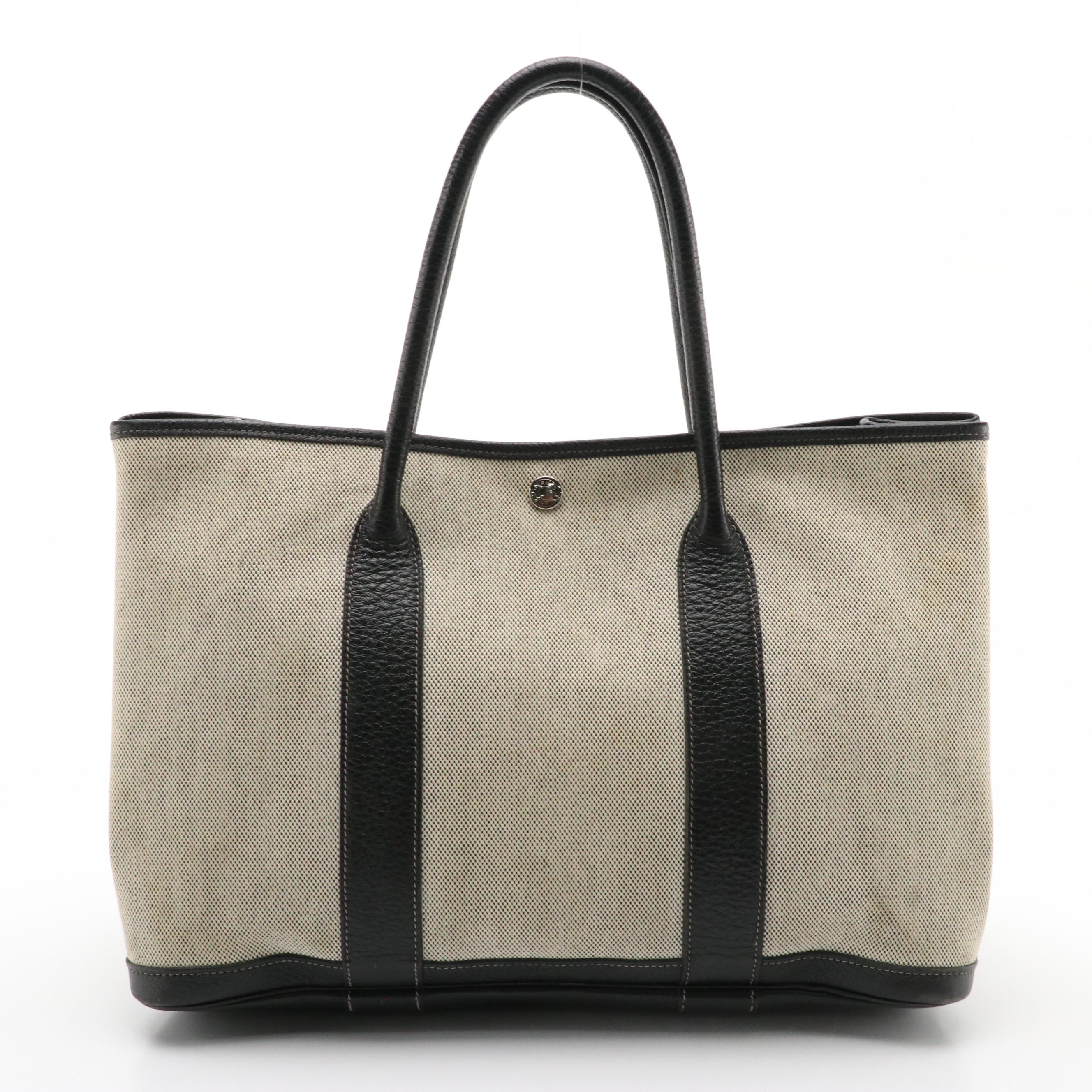 Hermès Garden Party 36 Tote Bag in Toile and Buffalo Leather