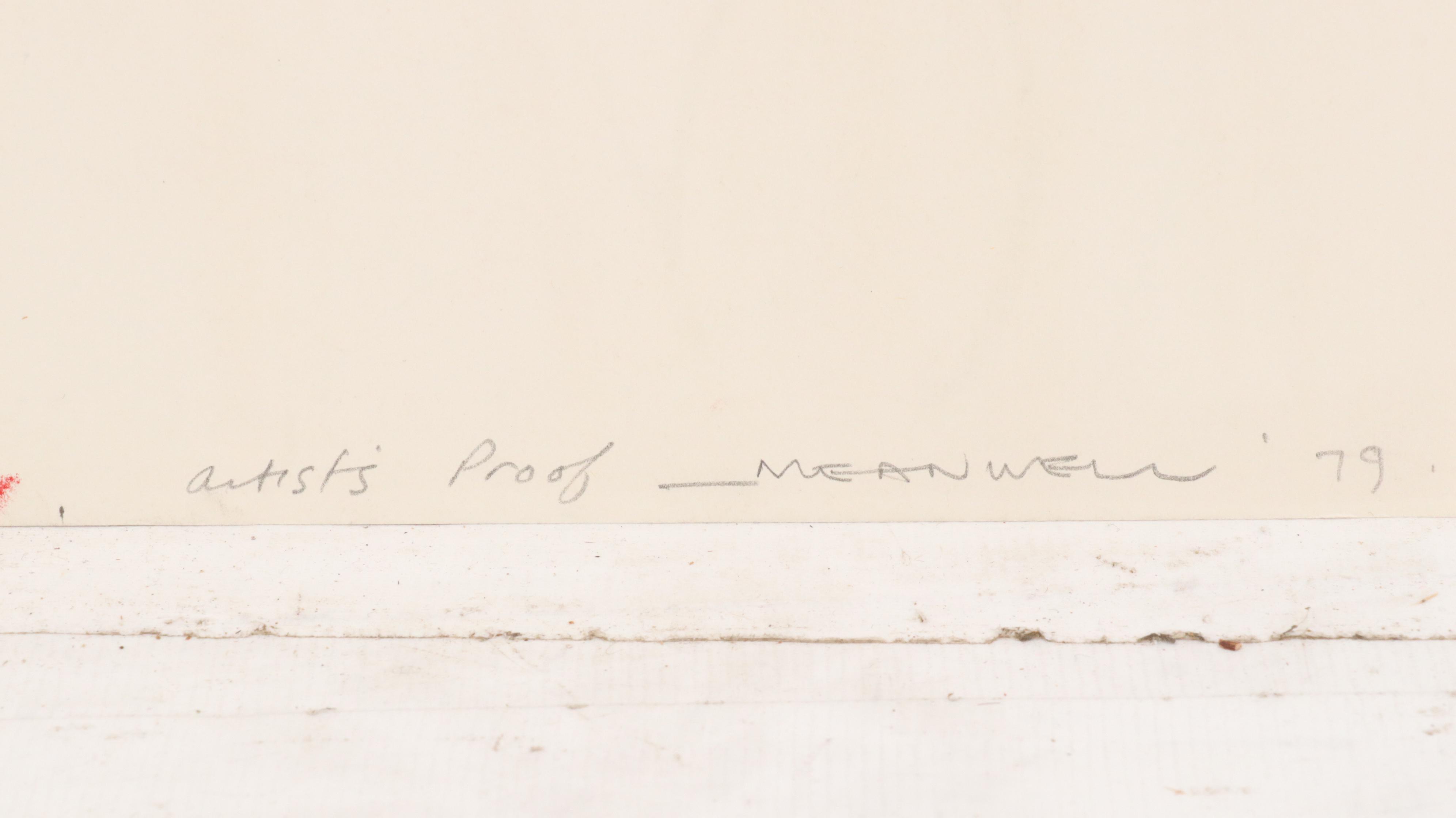 Jack Meanwell Abstract Expressionist Lithograph, 1979