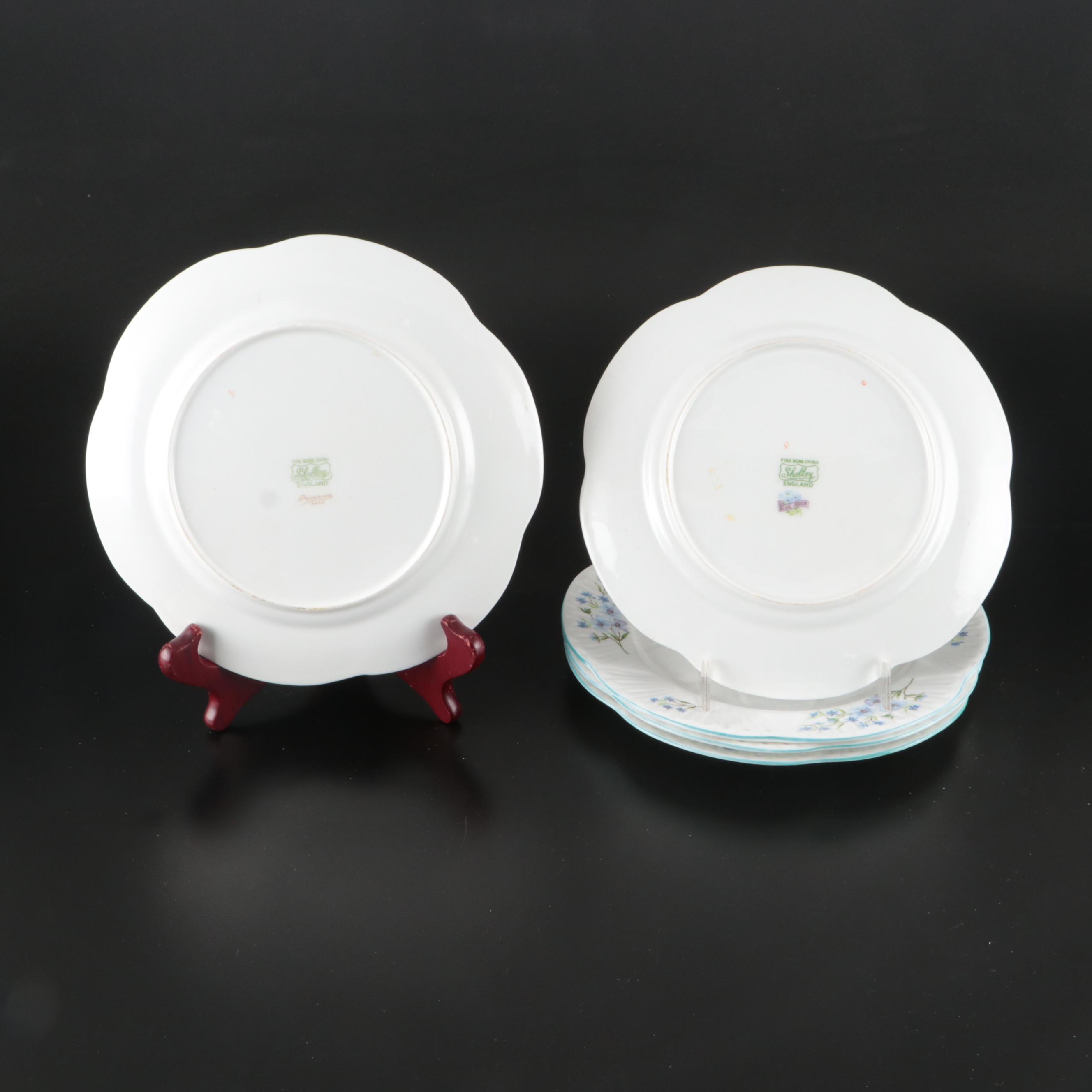 Shelley "Primrose" with Other Flower Pattern Porcelain and Bone China Plates
