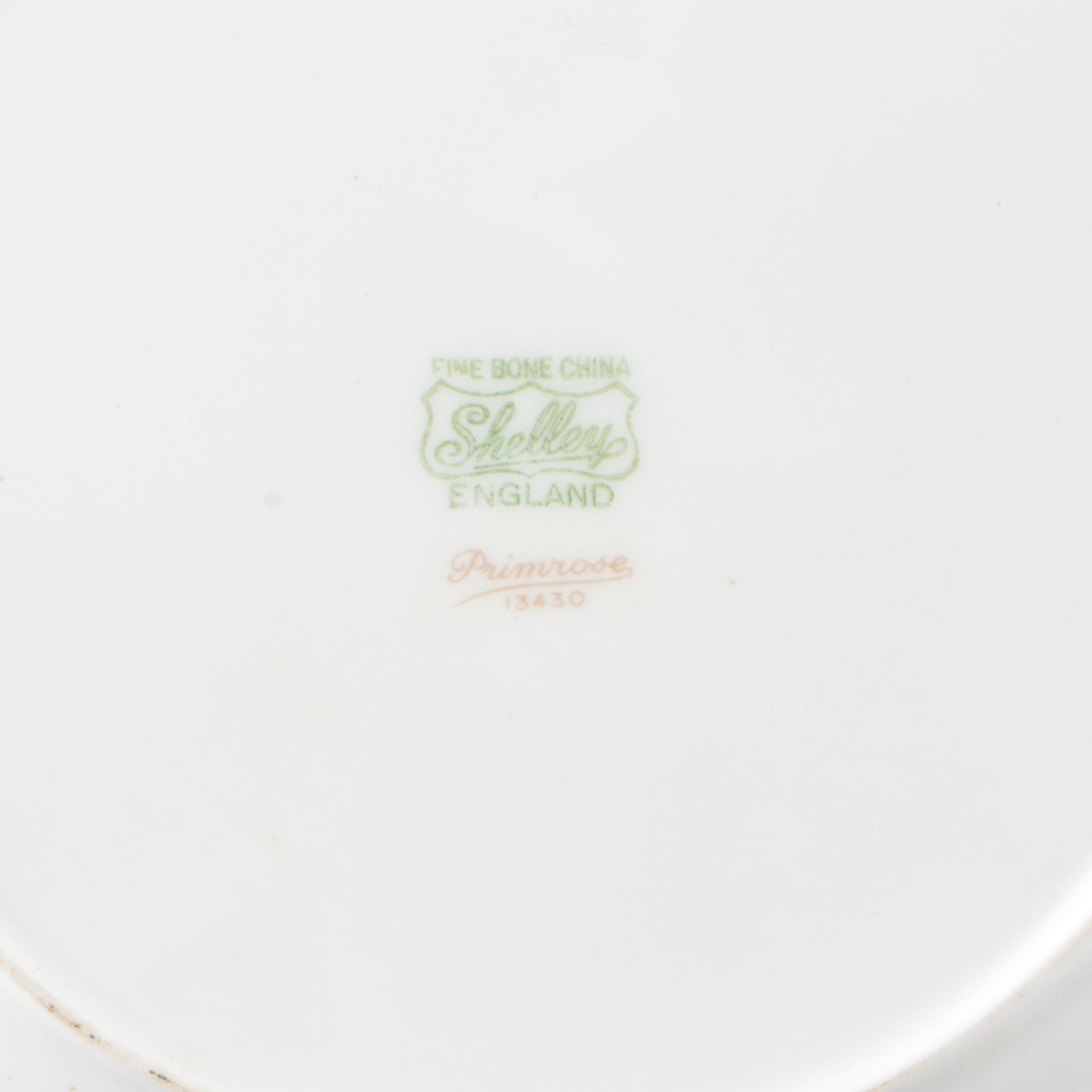 Shelley "Primrose" with Other Flower Pattern Porcelain and Bone China Plates