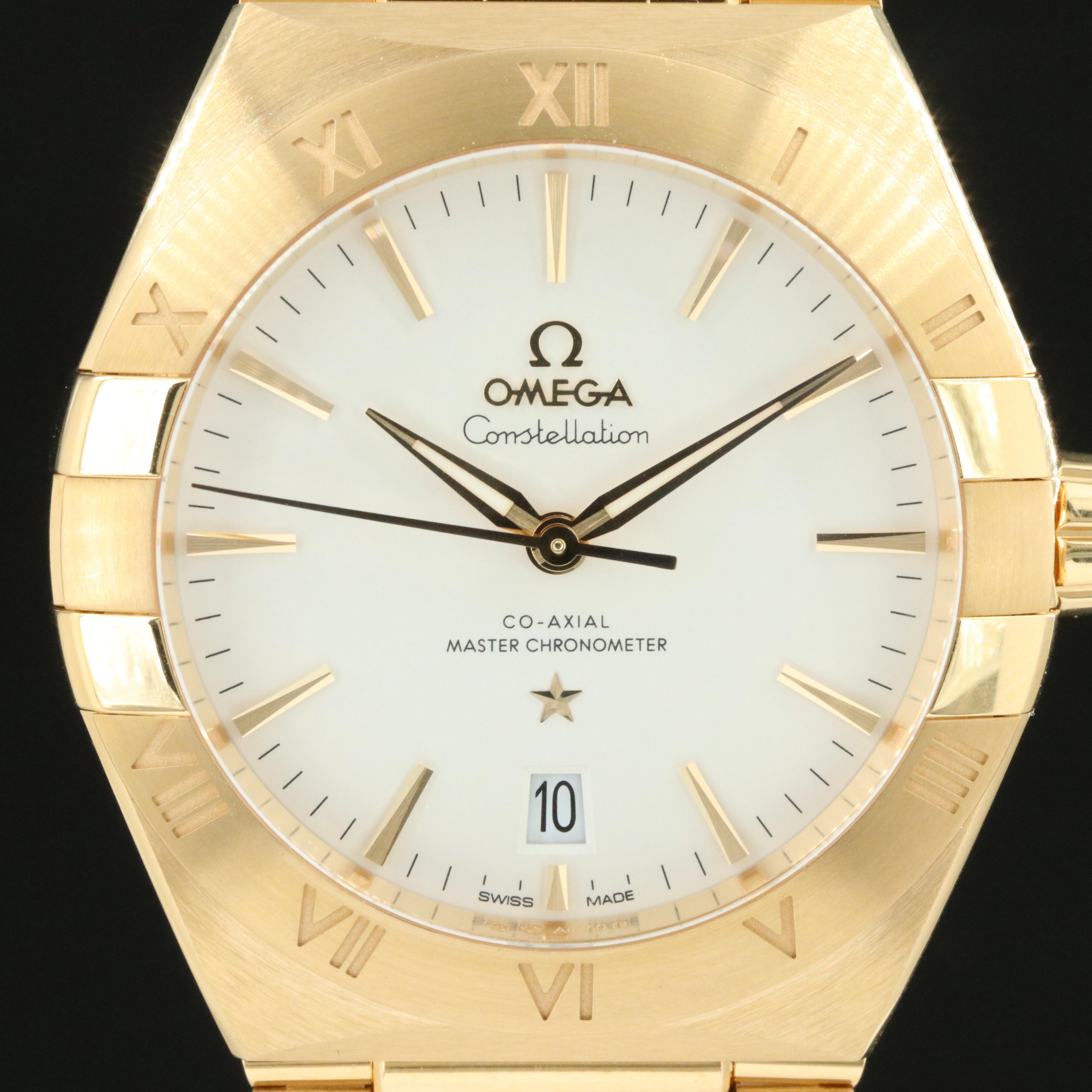 2024 Omega Constellation Opaline 18K Gold 39mm Automatic Watch