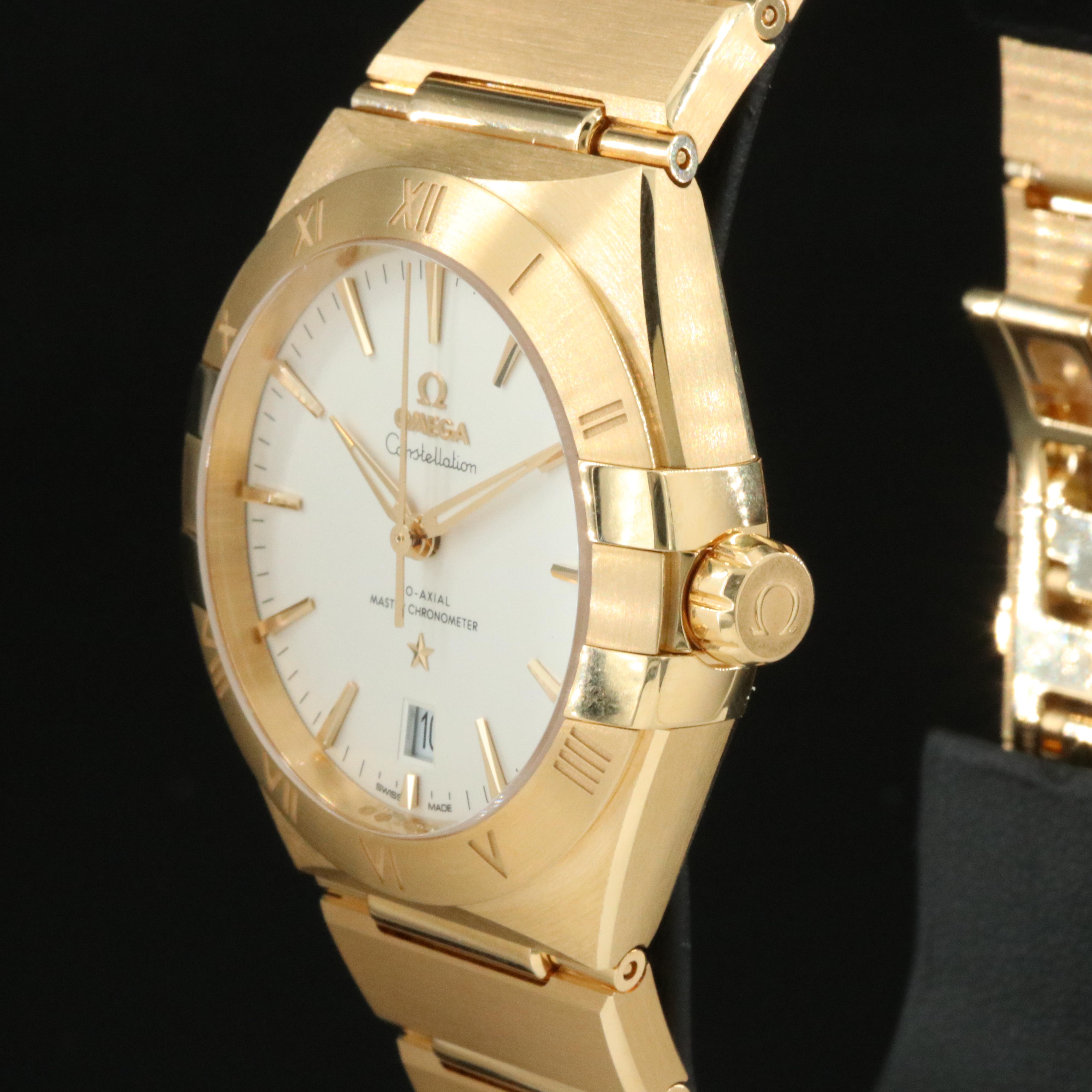 2024 Omega Constellation Opaline 18K Gold 39mm Automatic Watch