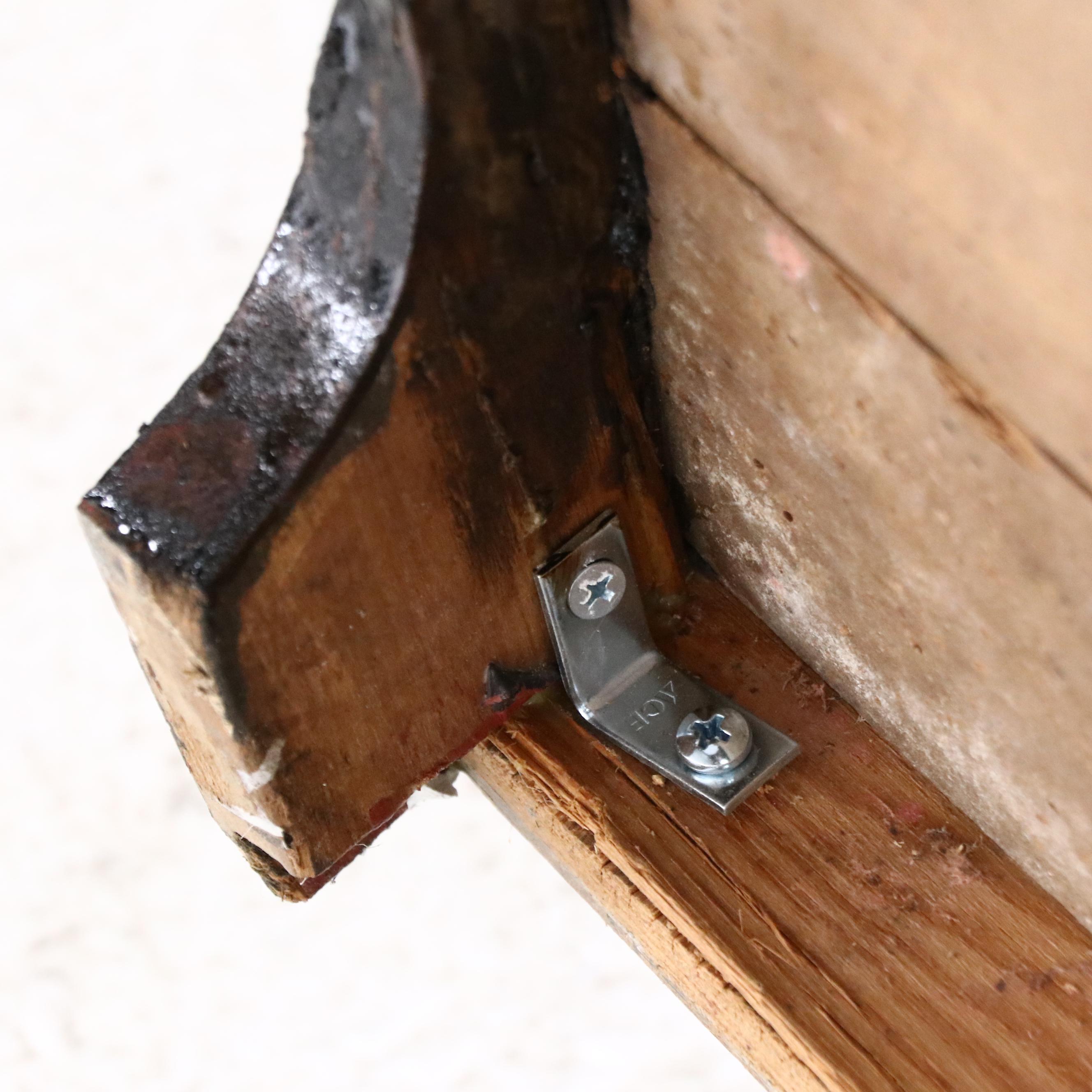 American Primitive Pine Dry Sink with Copper Top, 19th Century