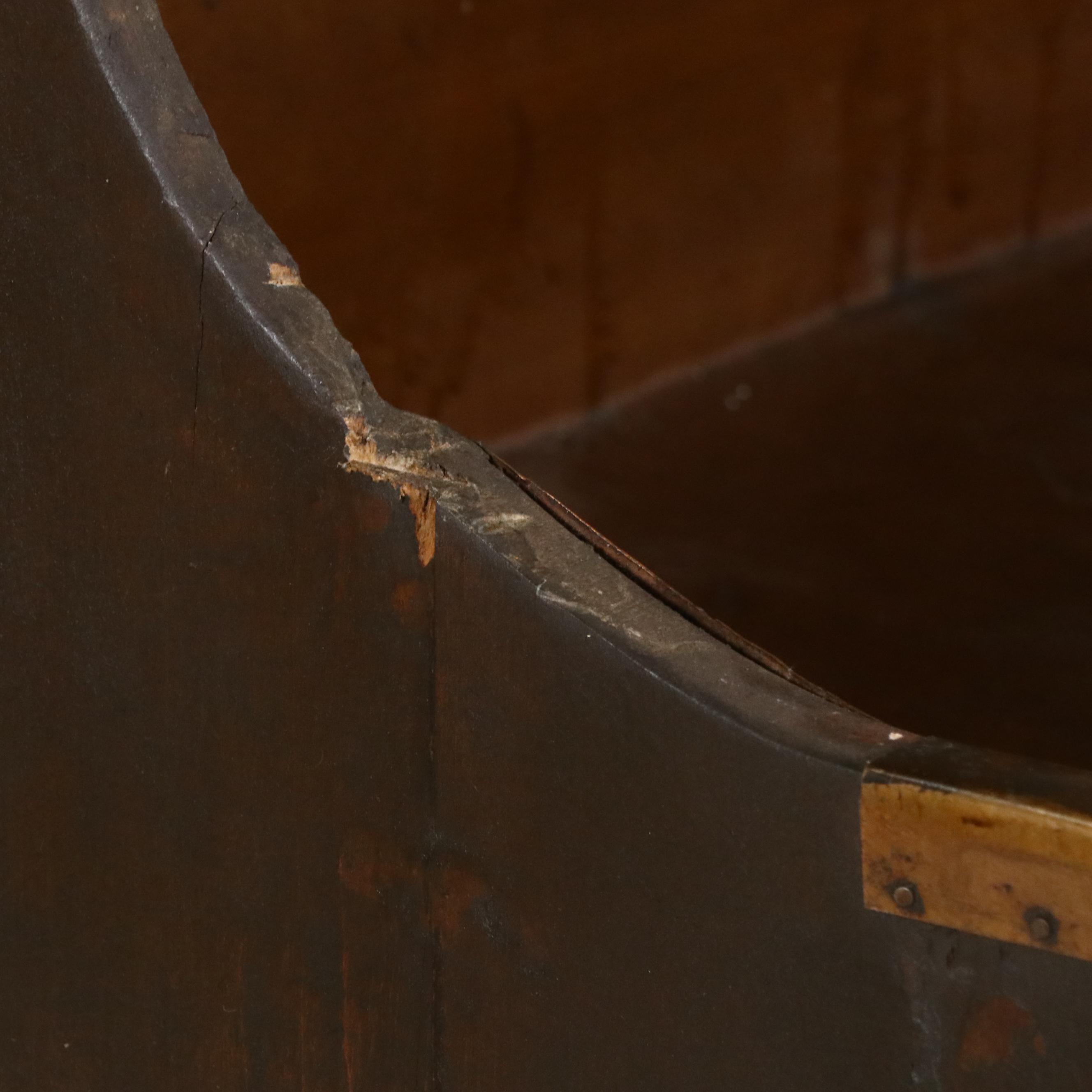 American Primitive Pine Dry Sink with Copper Top, 19th Century