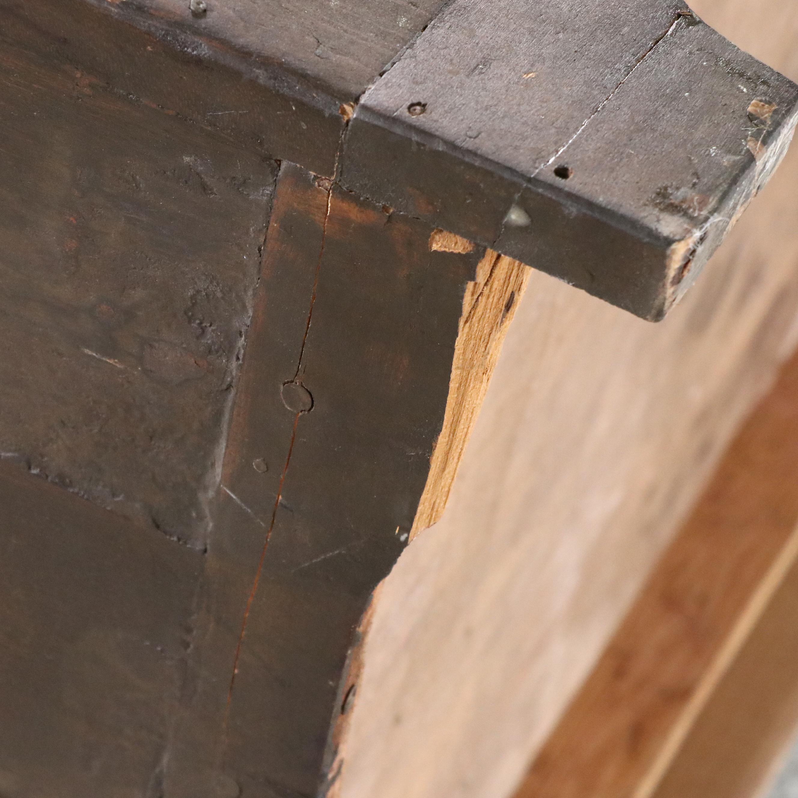 American Primitive Pine Dry Sink with Copper Top, 19th Century