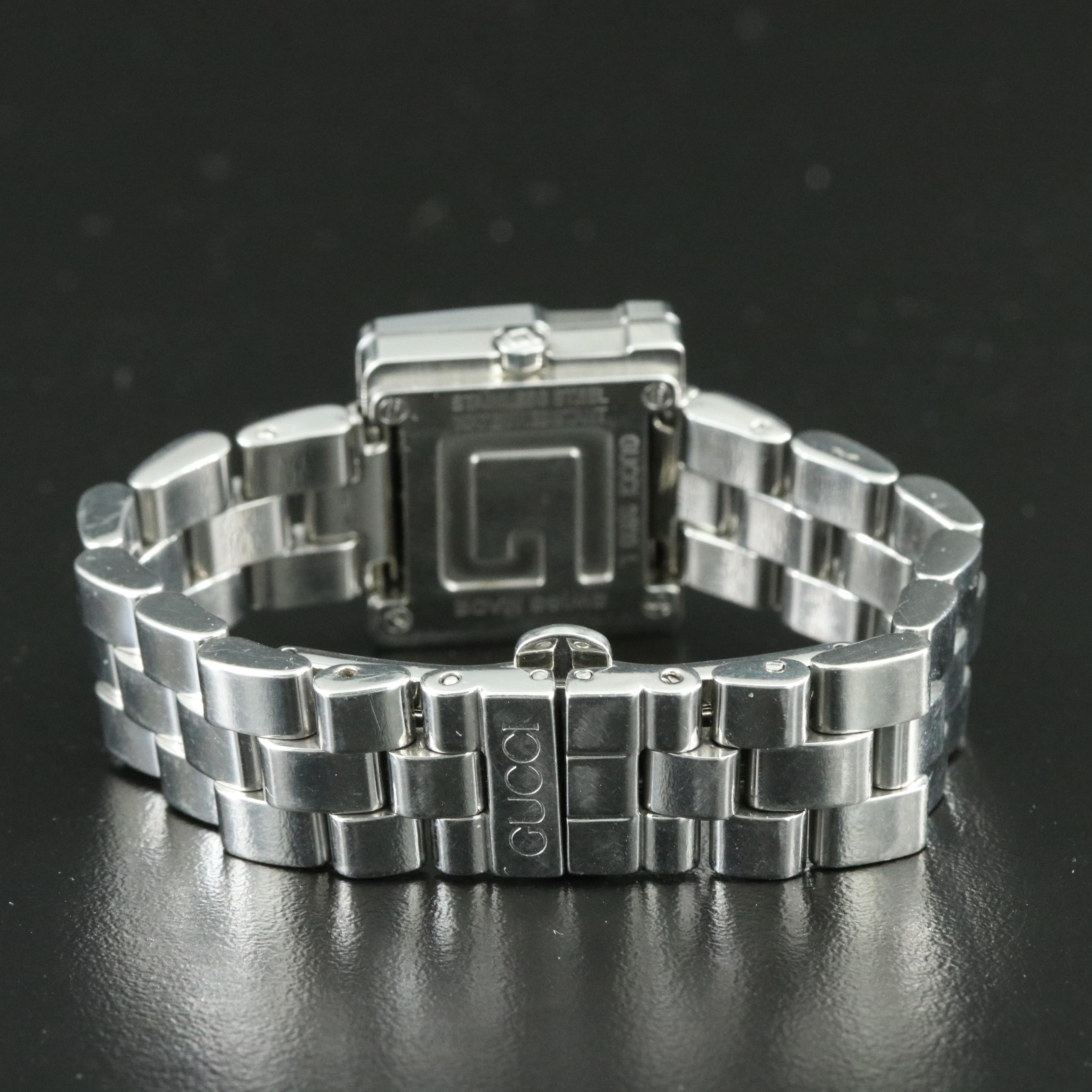 Gucci 3600L Silver Dial 23mm Steel Quartz Watch